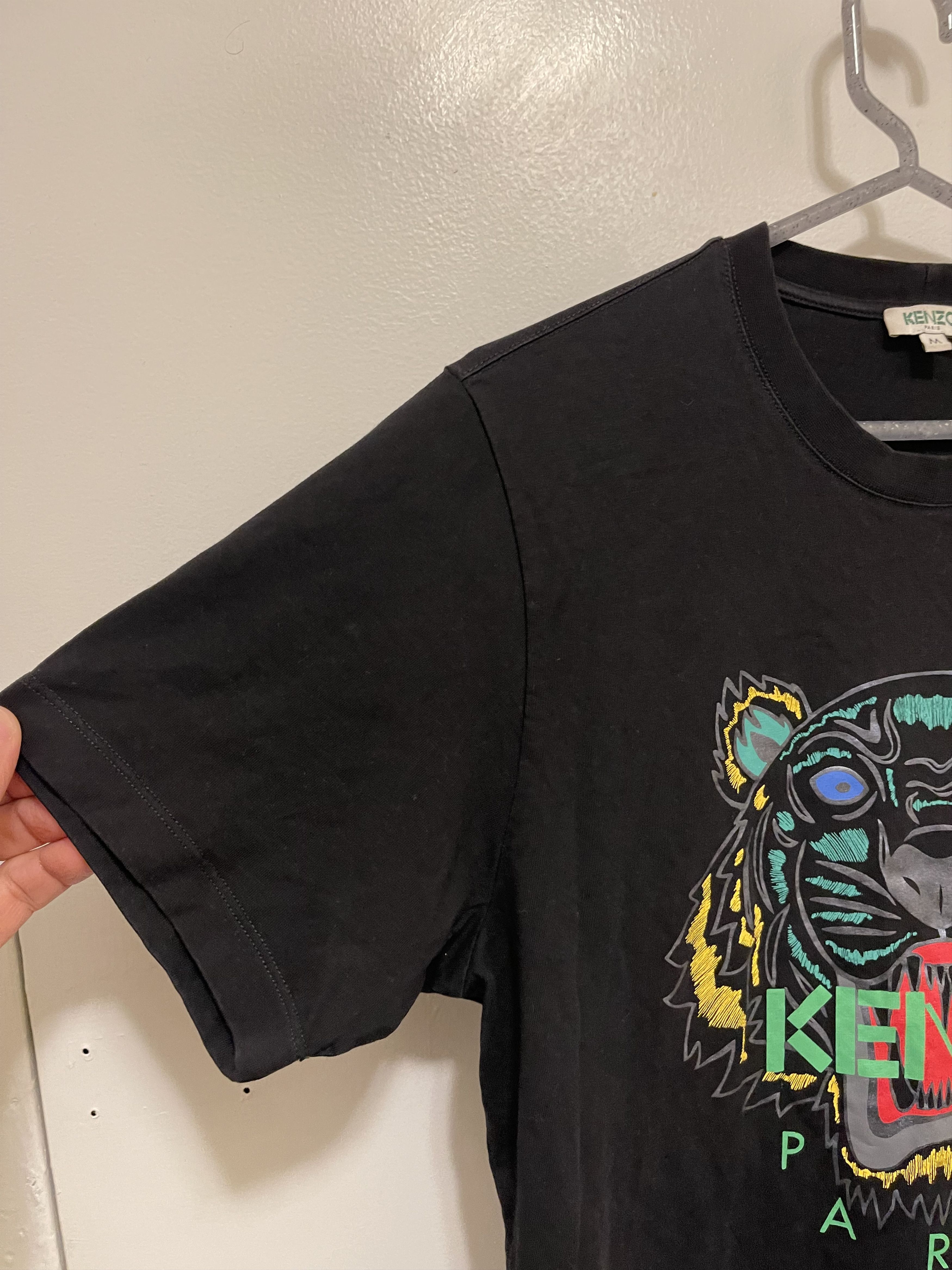 Kenzo KENZO PARIS BLACK TEE TIGER PRINT LOGO Size US M / EU 48-50 / 2 - 4 Thumbnail