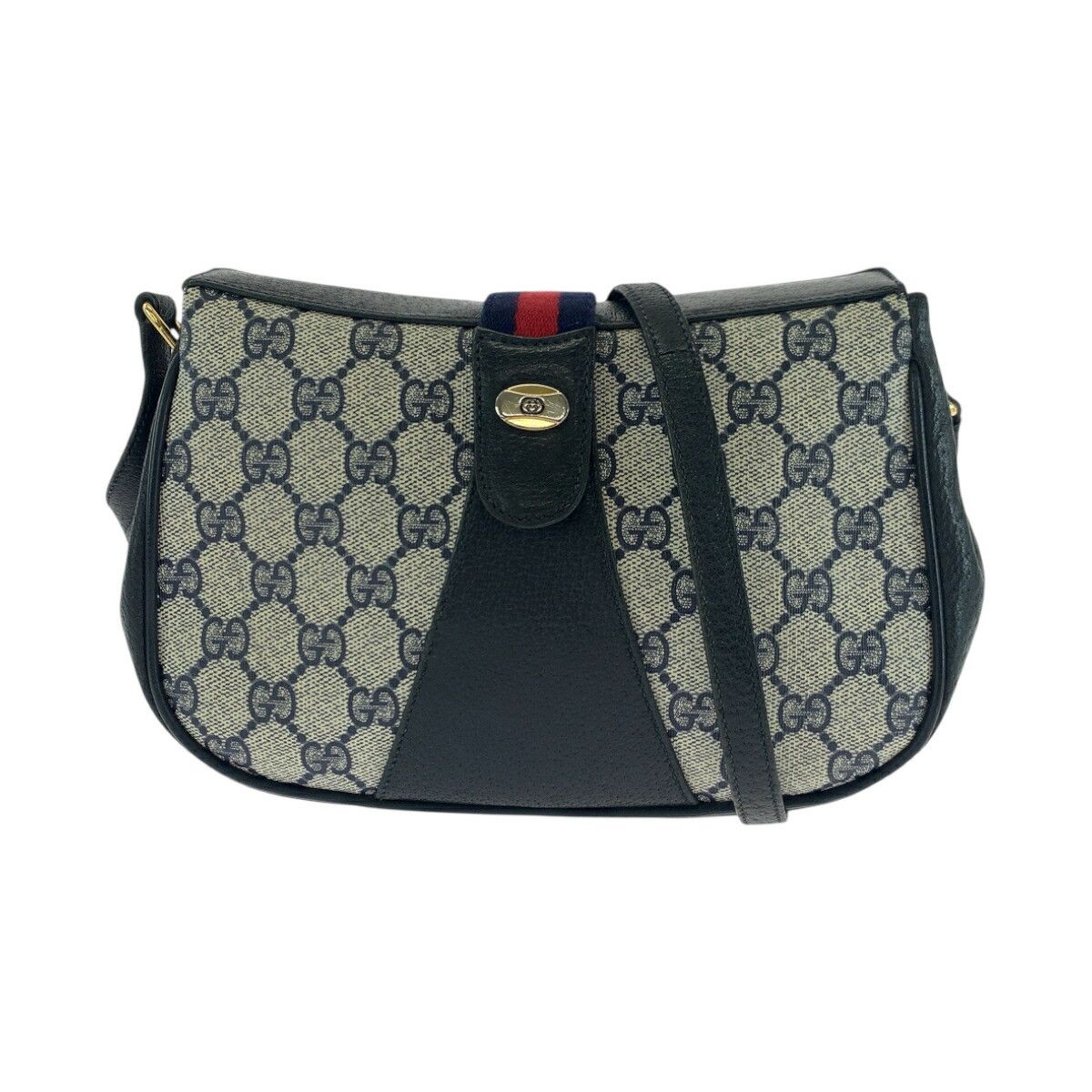 Gucci Gucci Old Gucci GG Supreme Canvas Shoulder Bag Canvas Shoulder Bag 66 02 024 in Blue, Women's