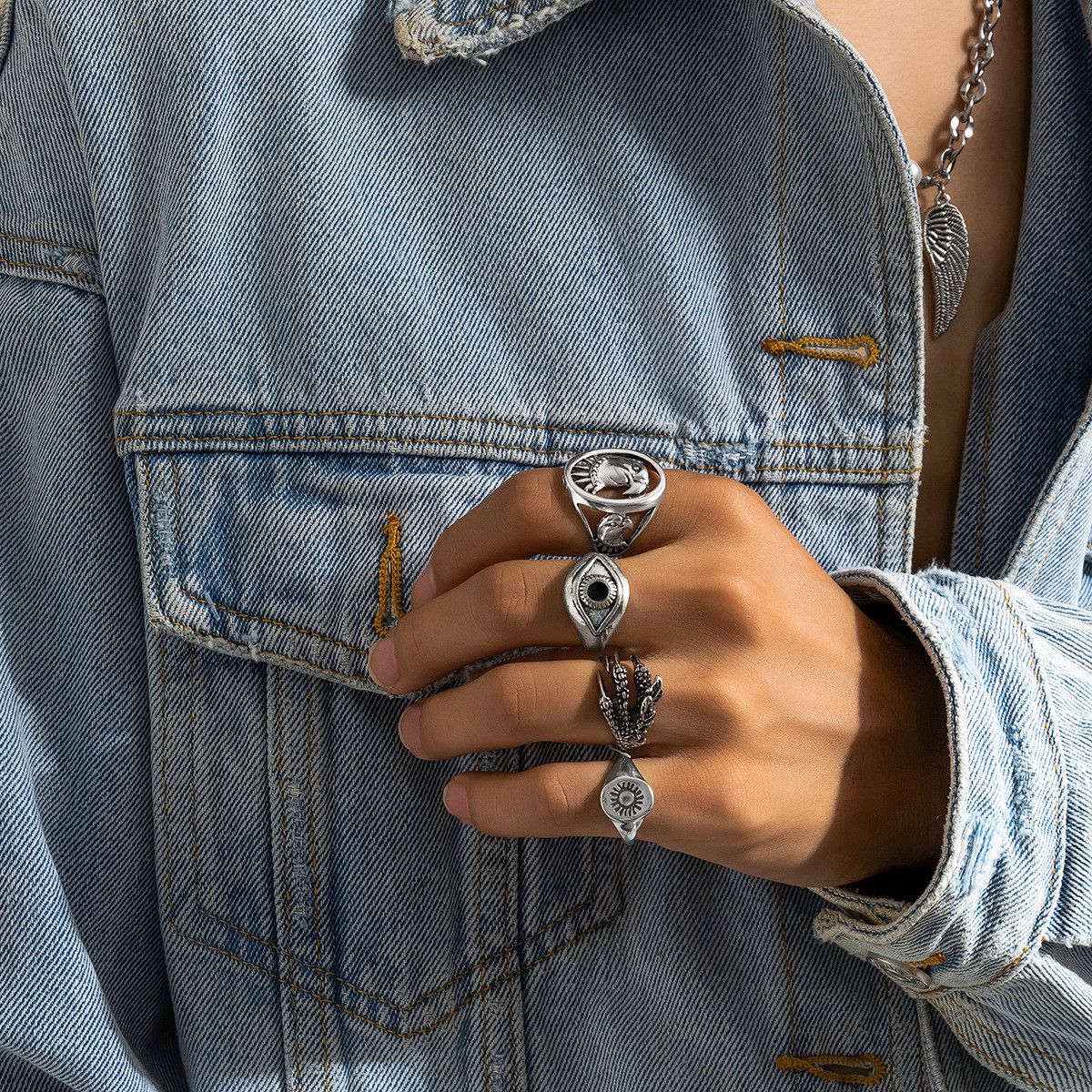 Jewelry New Trend Jewelry Rings Open Size Chrome Ring (Size 7-13) Size ONE SIZE - 2 Thumbnail