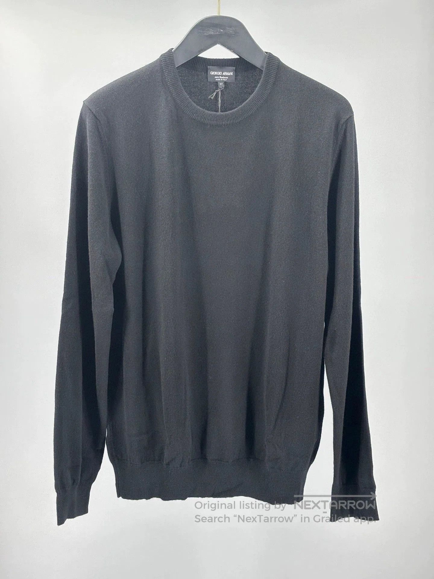 Emporio Armani black cashmere sweater from giorgio armani. Size US L / EU 52-54 / 3 - 1 Thumbnail