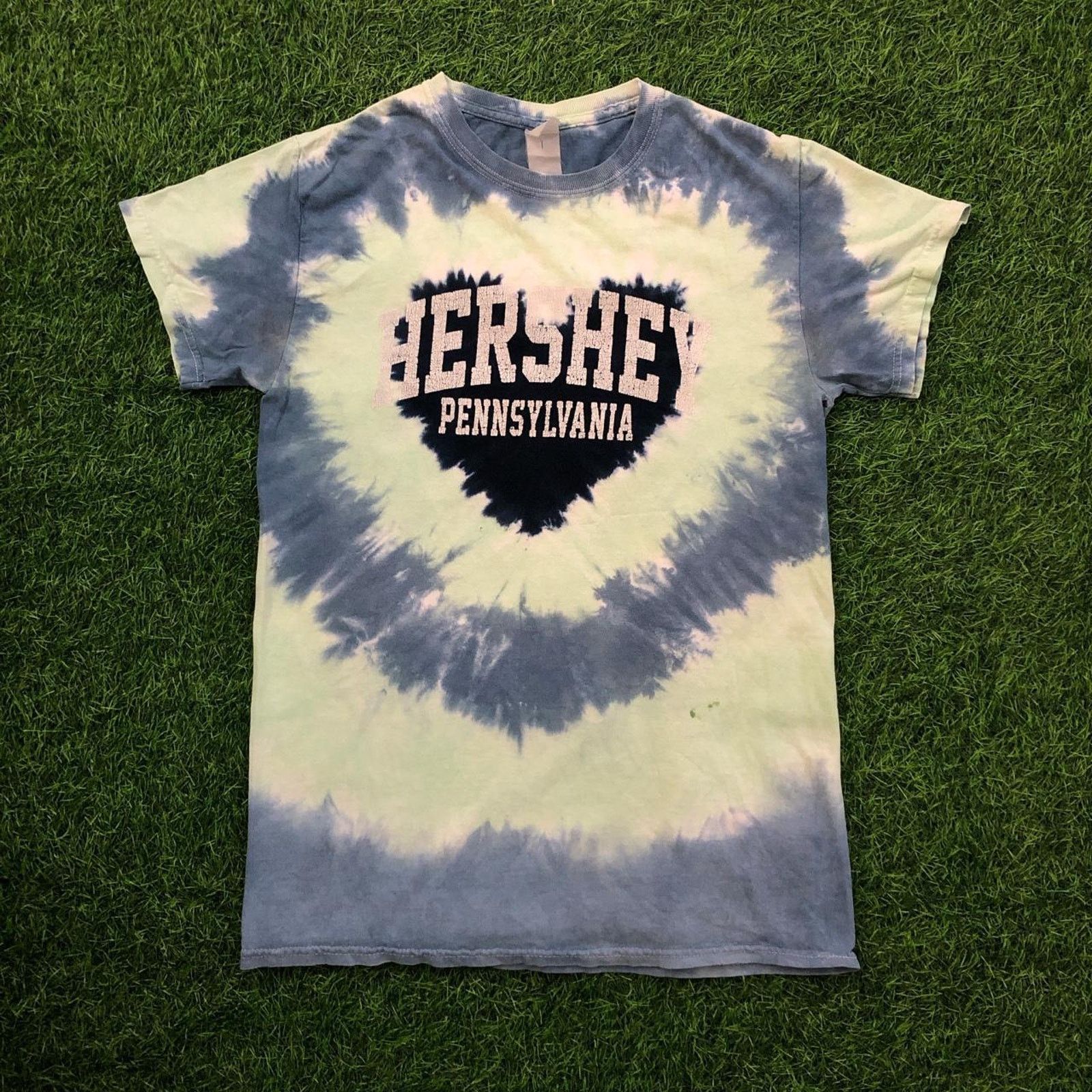 Gildan Retro Tie Dye Hershey Pennsylvania Graphic Tee Size US S / EU 44-46 / 1 - 1 Thumbnail