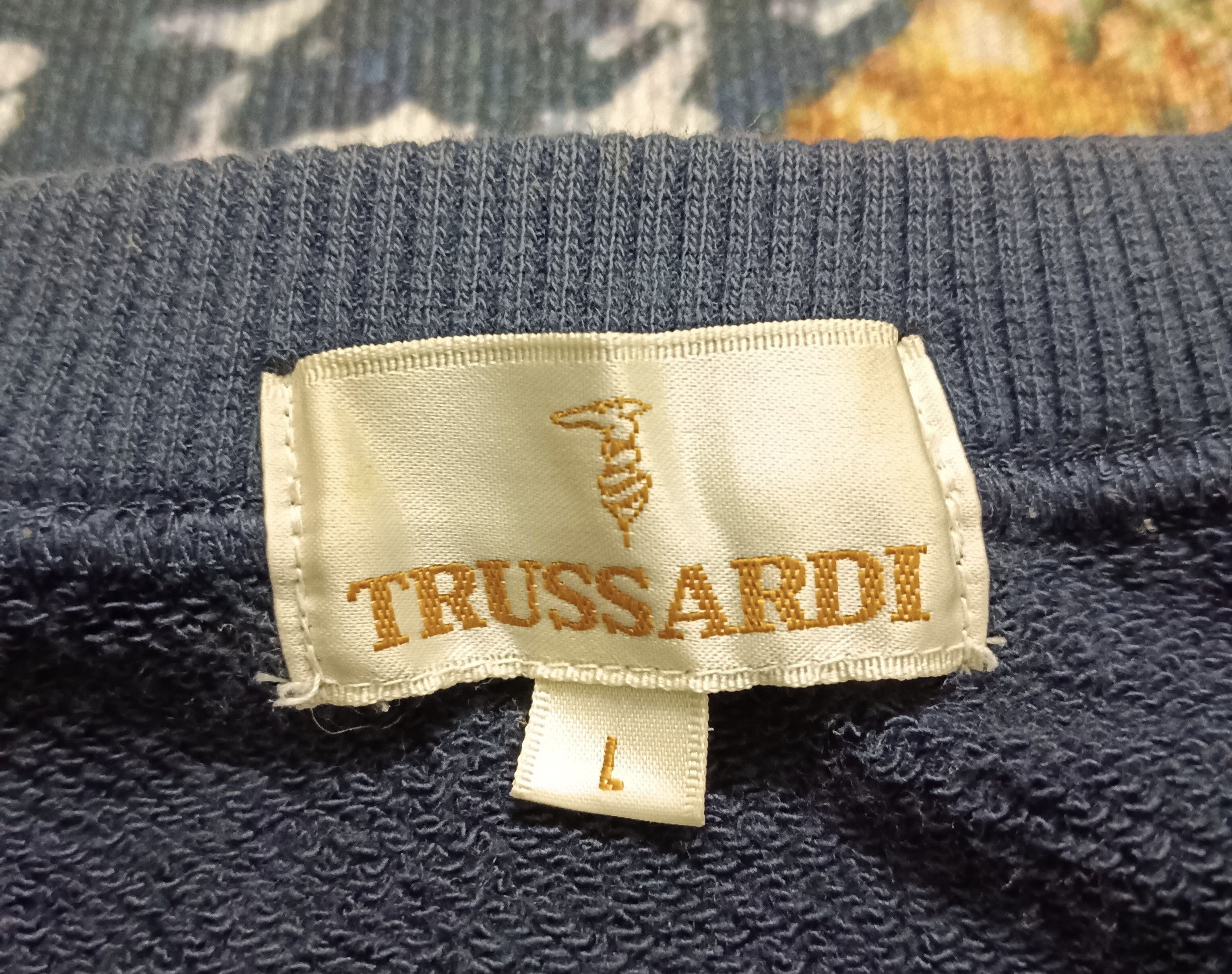 Trussardi Trussardi Embroidery 3D Big Logo Sweatshirt Size US L / EU 52-54 / 3 - 7 Thumbnail