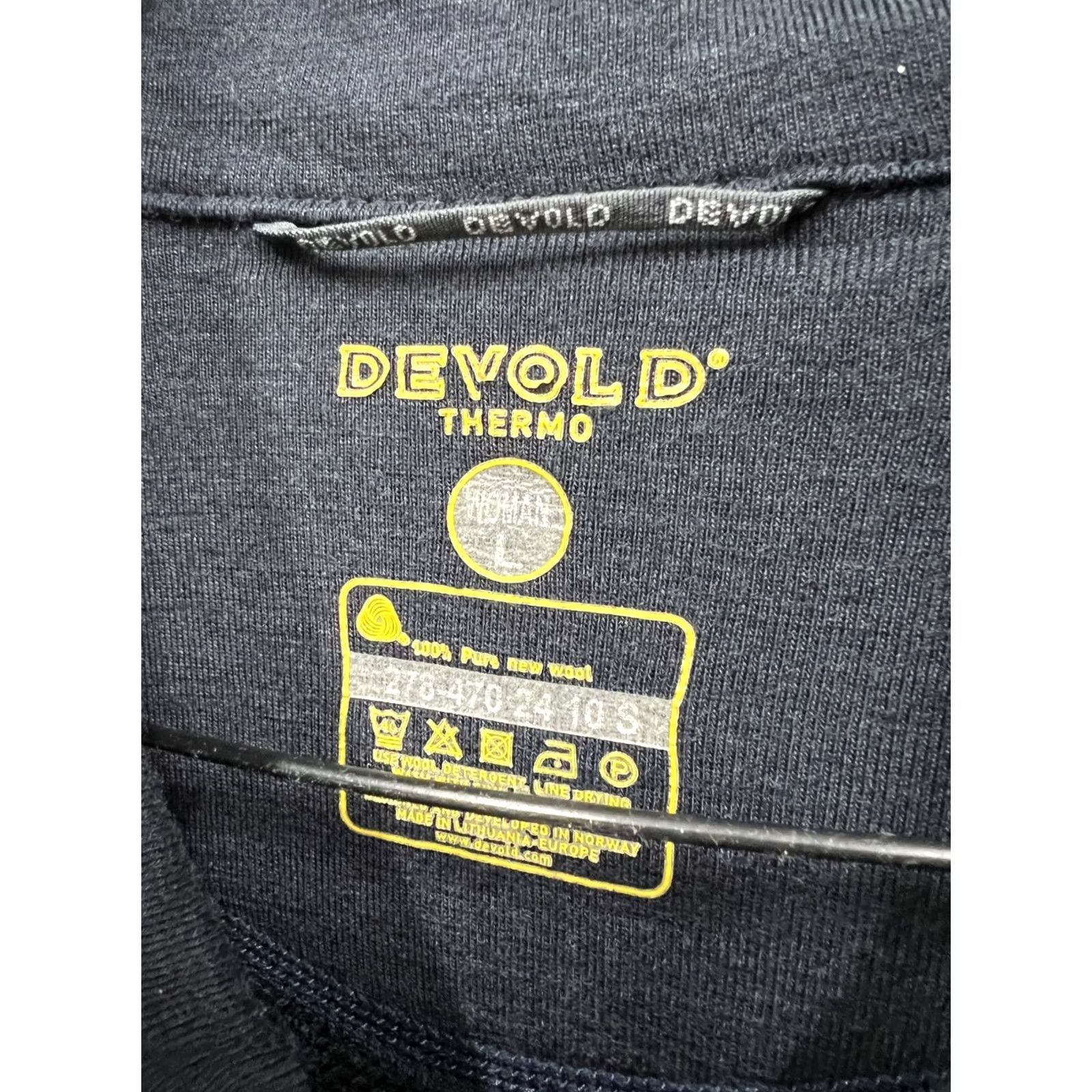 Vintage DEVOLD Norway Jacket Womens L Wool 100% Dark Navy Outdoor Outdoor Wool Jacket Womens L 1990s? Size L / US 10 / IT 46 - 5 Thumbnail