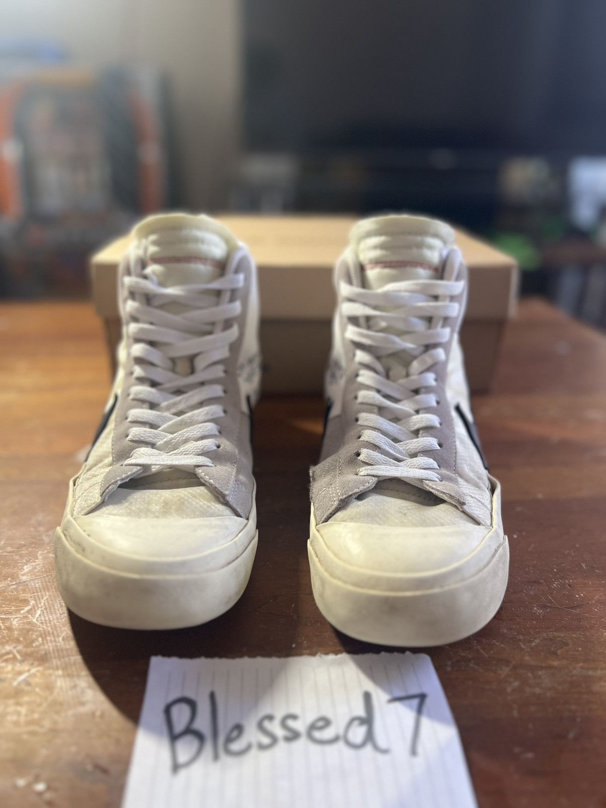 Nike × Off-White Off-White Blazer Mid White Size US 10 / EU 43 - 4 Thumbnail