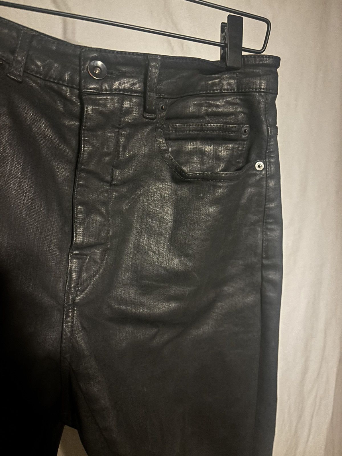 Rick Owens Rick Owens fw18 Sisyphus Collapse Cropped black wax Size US 27 - 2 Thumbnail