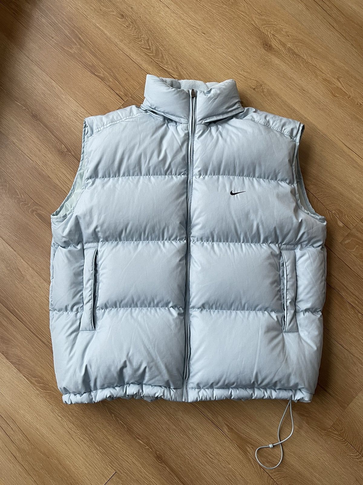 Nike Vintage Nike Babyblue Puffer Down Hooded Vest Size US XXL / EU 58 / 5 - 1 Thumbnail