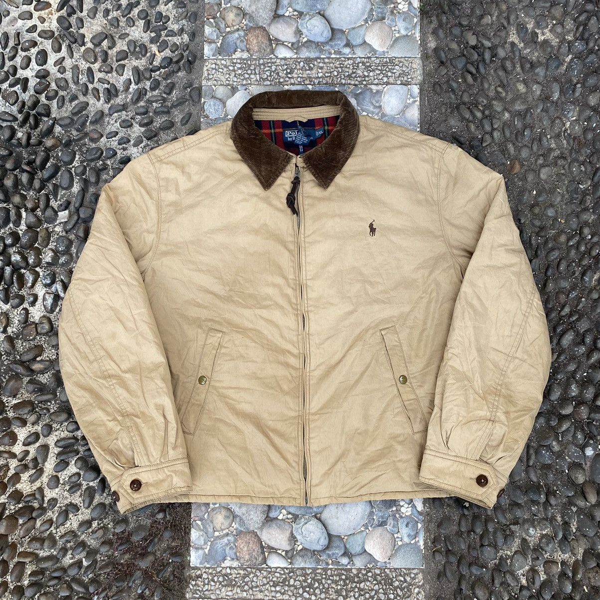 image of Vintage Polo Ralph Laurent Detroit Work Jacket in Beige/Brown, Men's (Size XL)