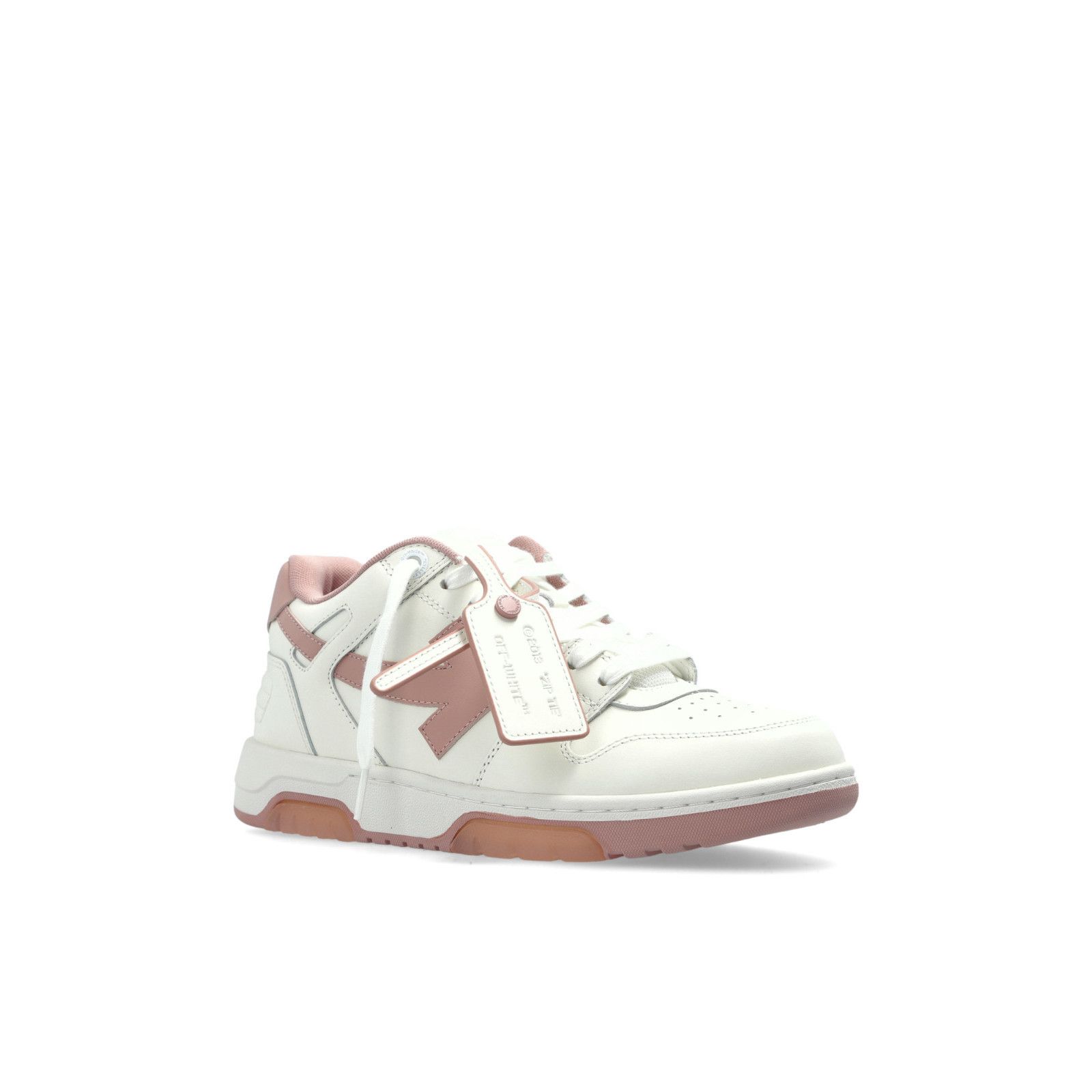 OFF-WHITE Out Of Office White Leather Sneakers New & Authent