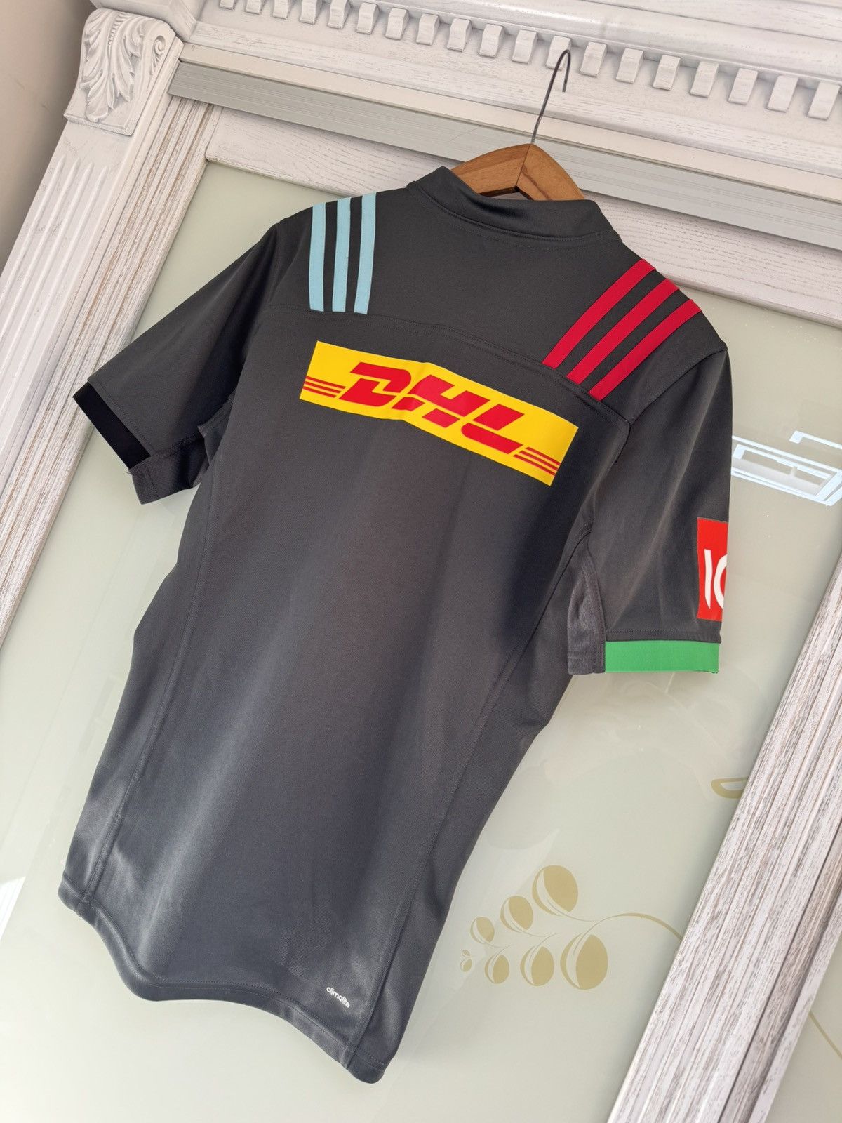 Adidas Harlequins 2016-2017 Rugby Shirt 150th Unniversary Jersey Size US M / EU 48-50 / 2 - 7 Thumbnail