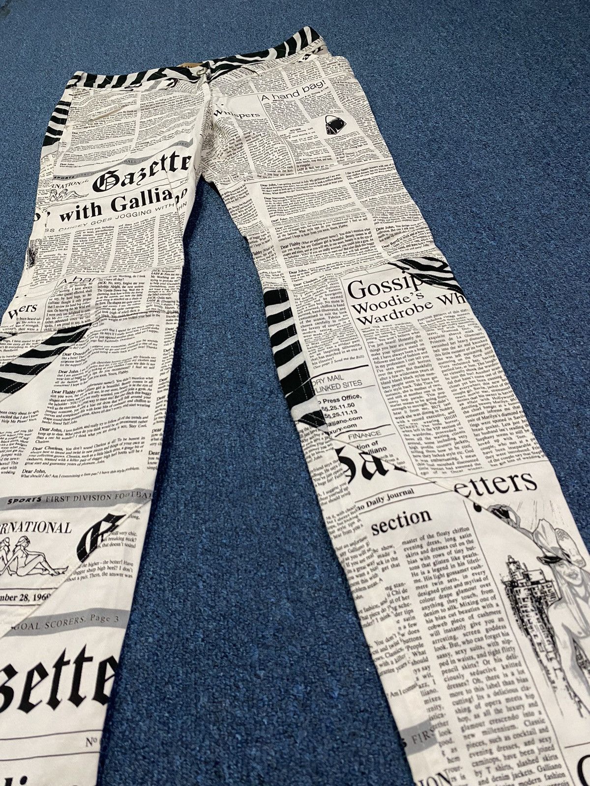 John Galliano John Galliano (Archive) News Paper Pants Size 27" / US 4 / IT 40 - 3 Thumbnail