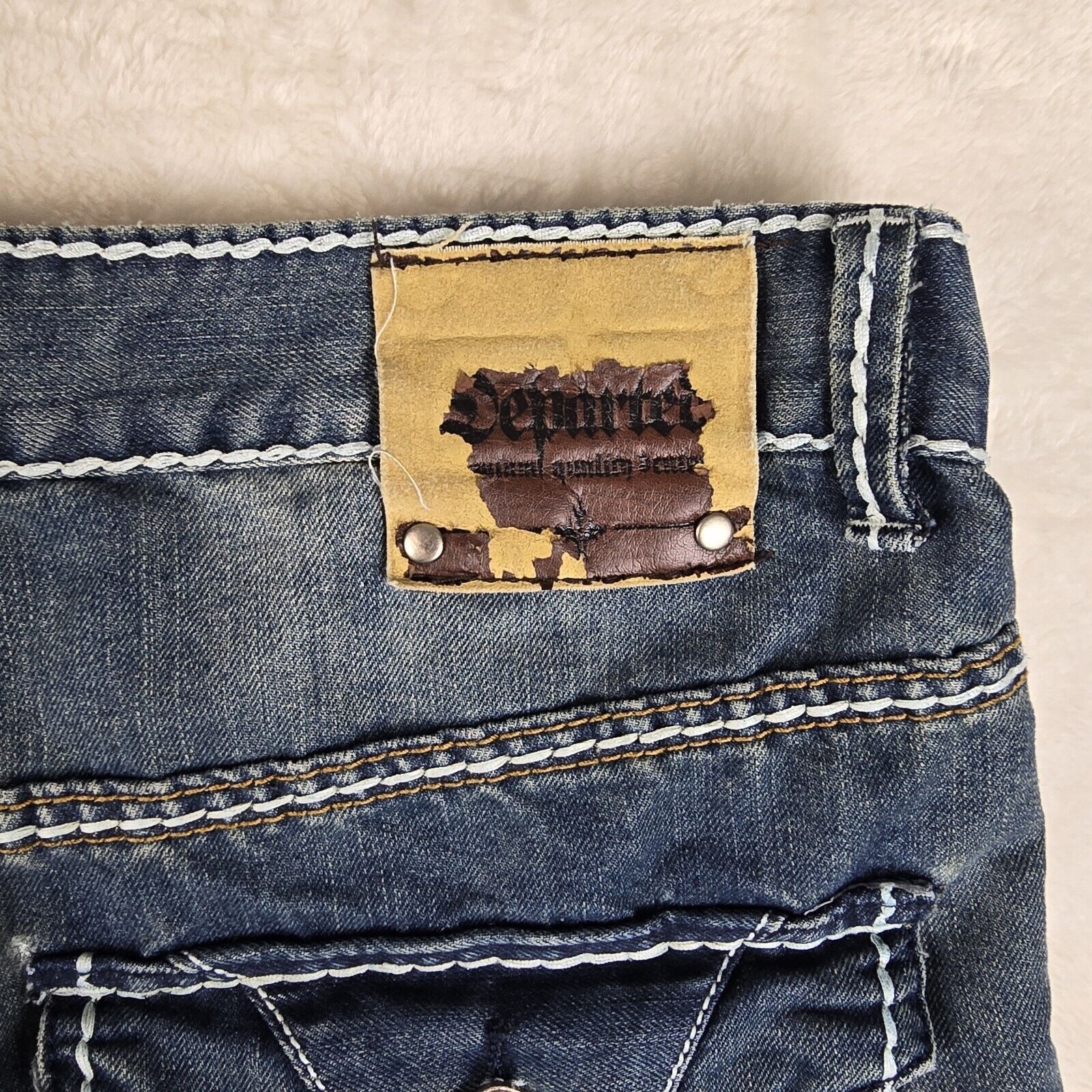 Other Departed Jeans Mens 34X32 Blue Denim Classic McFadden Ave Size US 34 / EU 50 - 12 Thumbnail