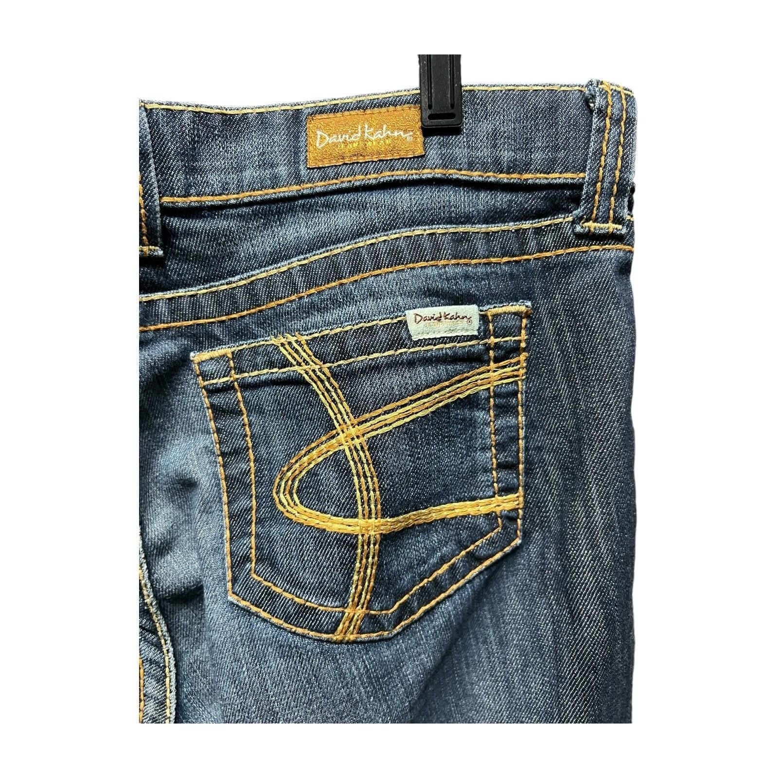 Other David Kahn Jeanswear Women's Lauren Dark Wash Distressed Den Size 24" / US 00 / IT 34 - 9 Thumbnail