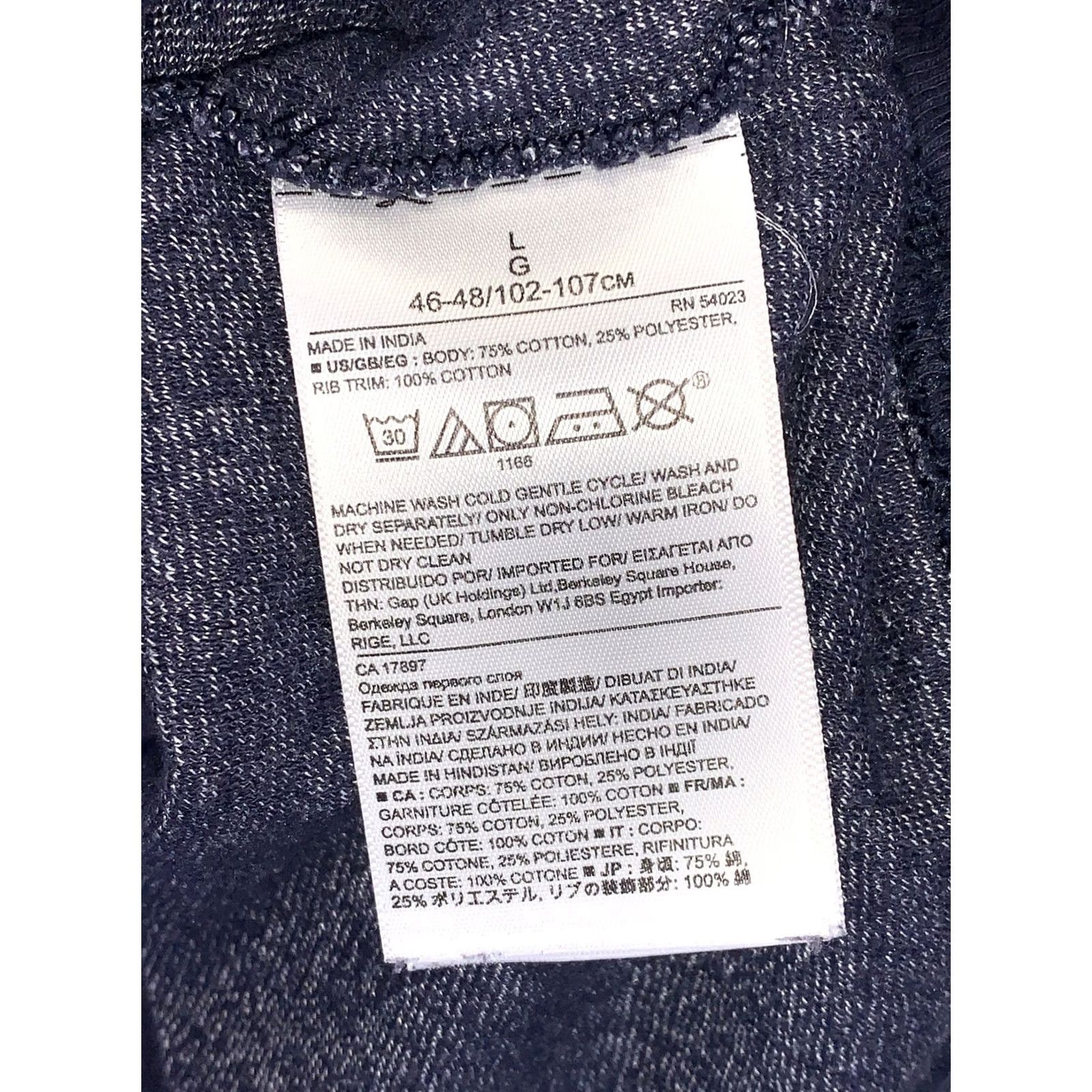 Banana Republic Banana Republic Mens Long Sleeve Shirt Heather Blue Pocket Front Crew Neck Size US L / EU 52-54 / 3 - 5 Thumbnail