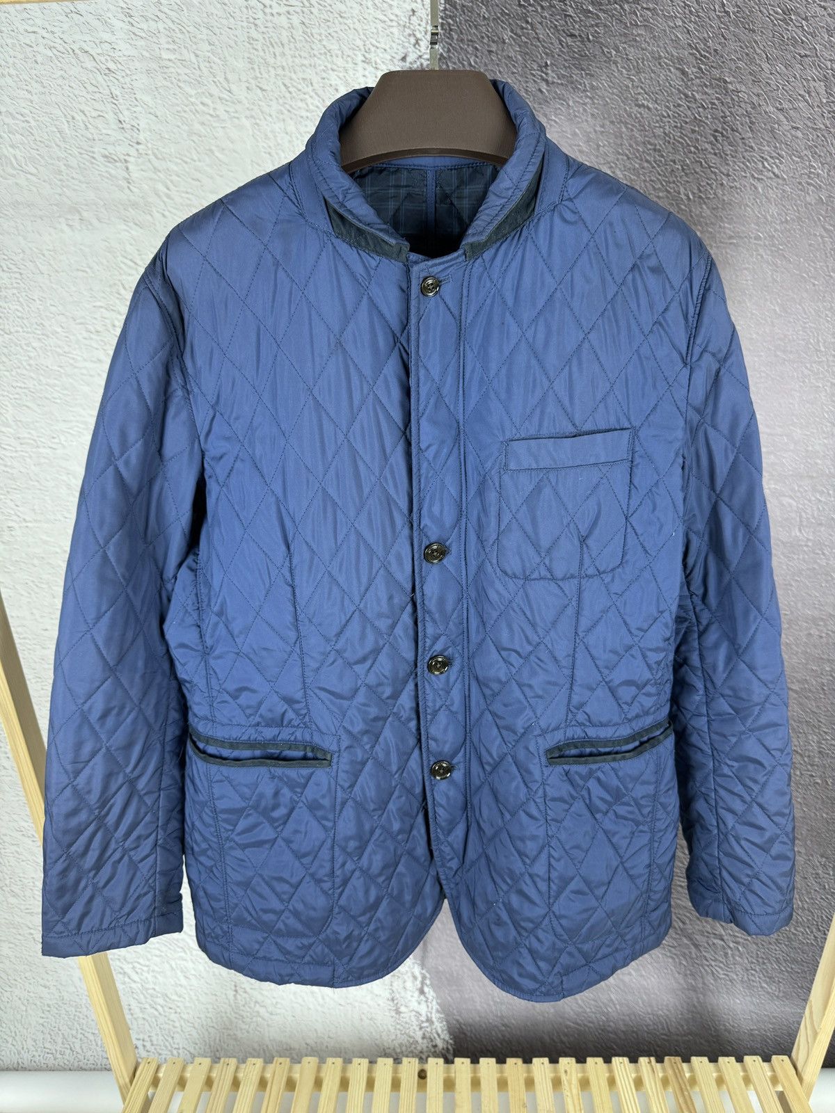 Hackett Hackett Kinloch Blazer Quilted Jacket Technical Fabrics L Size US L / EU 52-54 / 3 - 2 Thumbnail