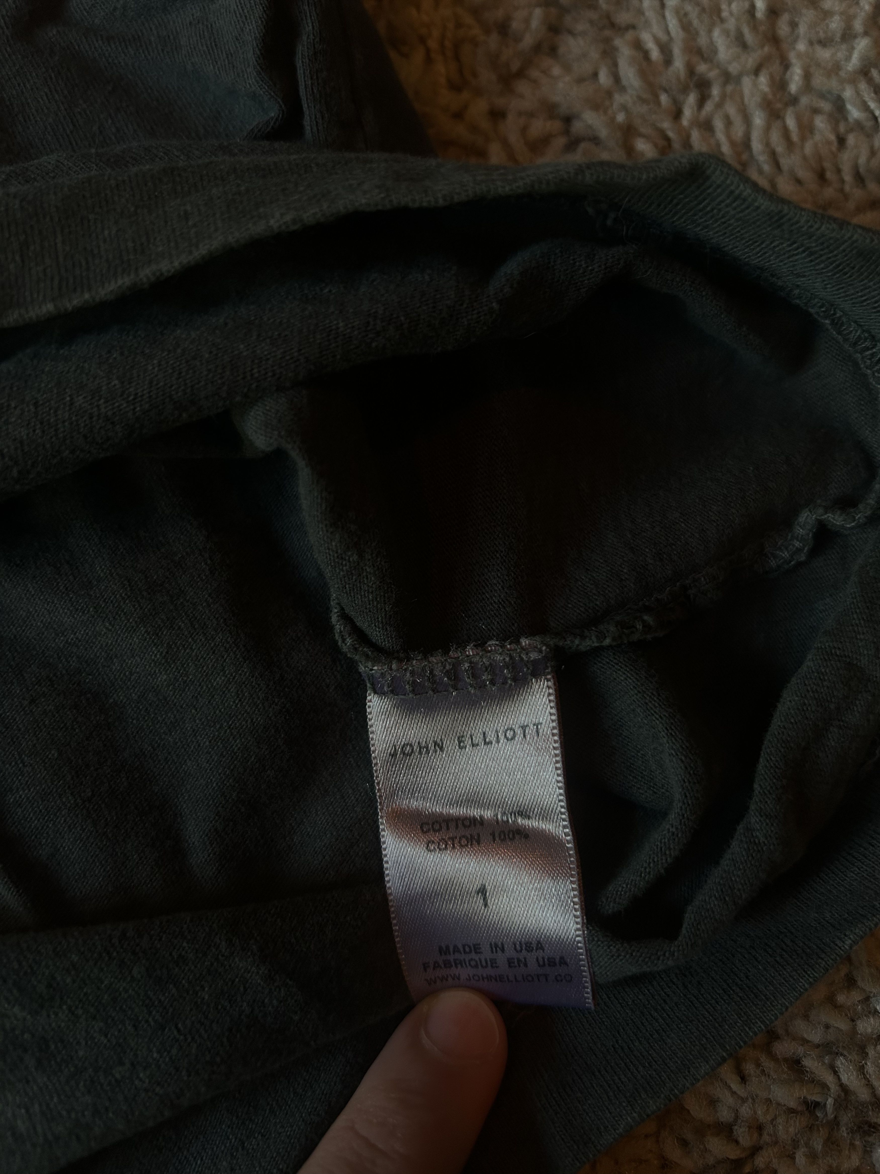John Elliott 900 LS Mock Tee Charcoal Size US S / EU 44-46 / 1 - 5 Thumbnail