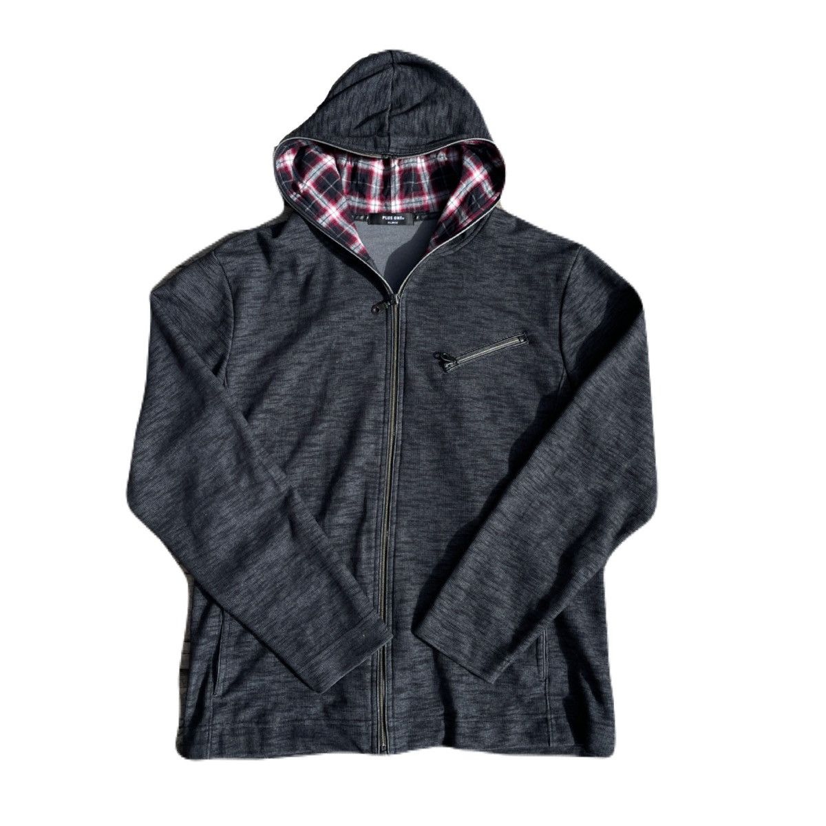 If Six Was Nine 2000s Japanese archive Plaid Hood Full-zip Hoodie Gyaruo Size US S / EU 44-46 / 1 - 2 Thumbnail