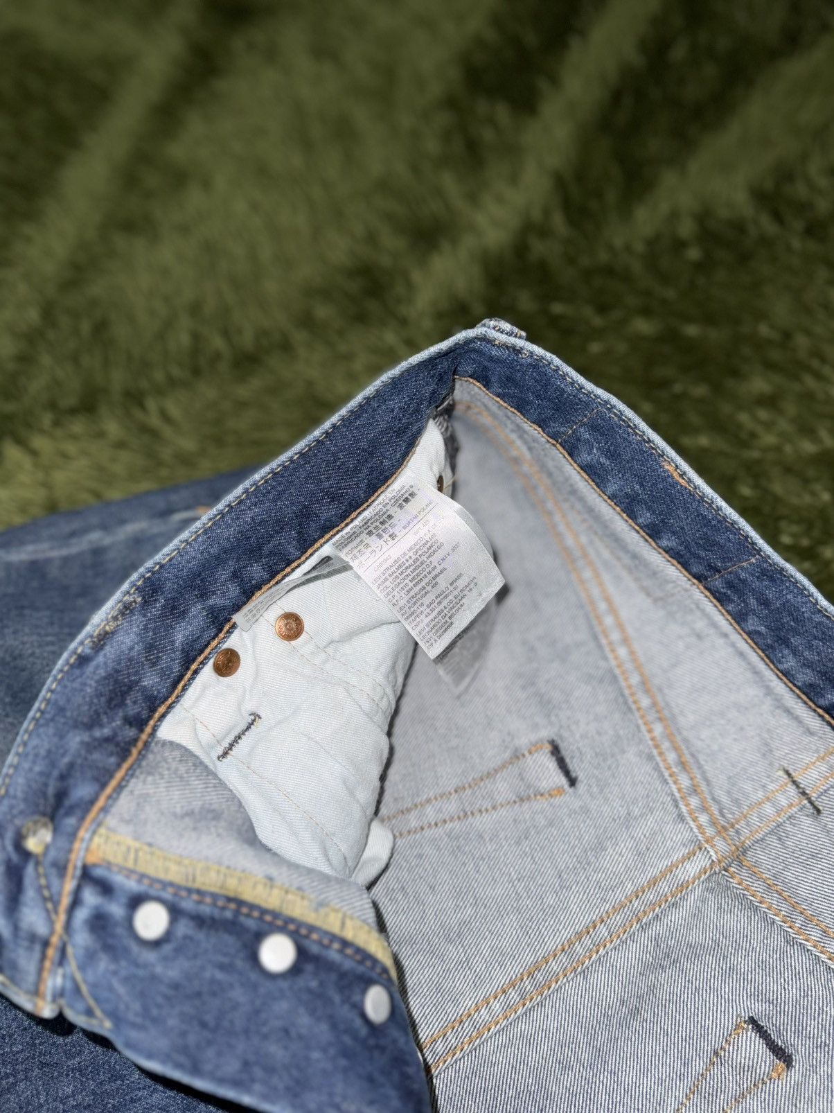Levi's [W31/L32] Levi’s 501 S washed Leather label Denim Pants Size US 31 - 4 Thumbnail