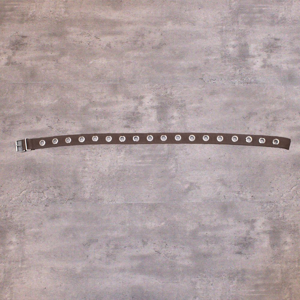 Japanese Brand 2000’s 00’s Brown Woven Grommet Hole Belt 2000s Skate Punk Size ONE SIZE - 1 Thumbnail