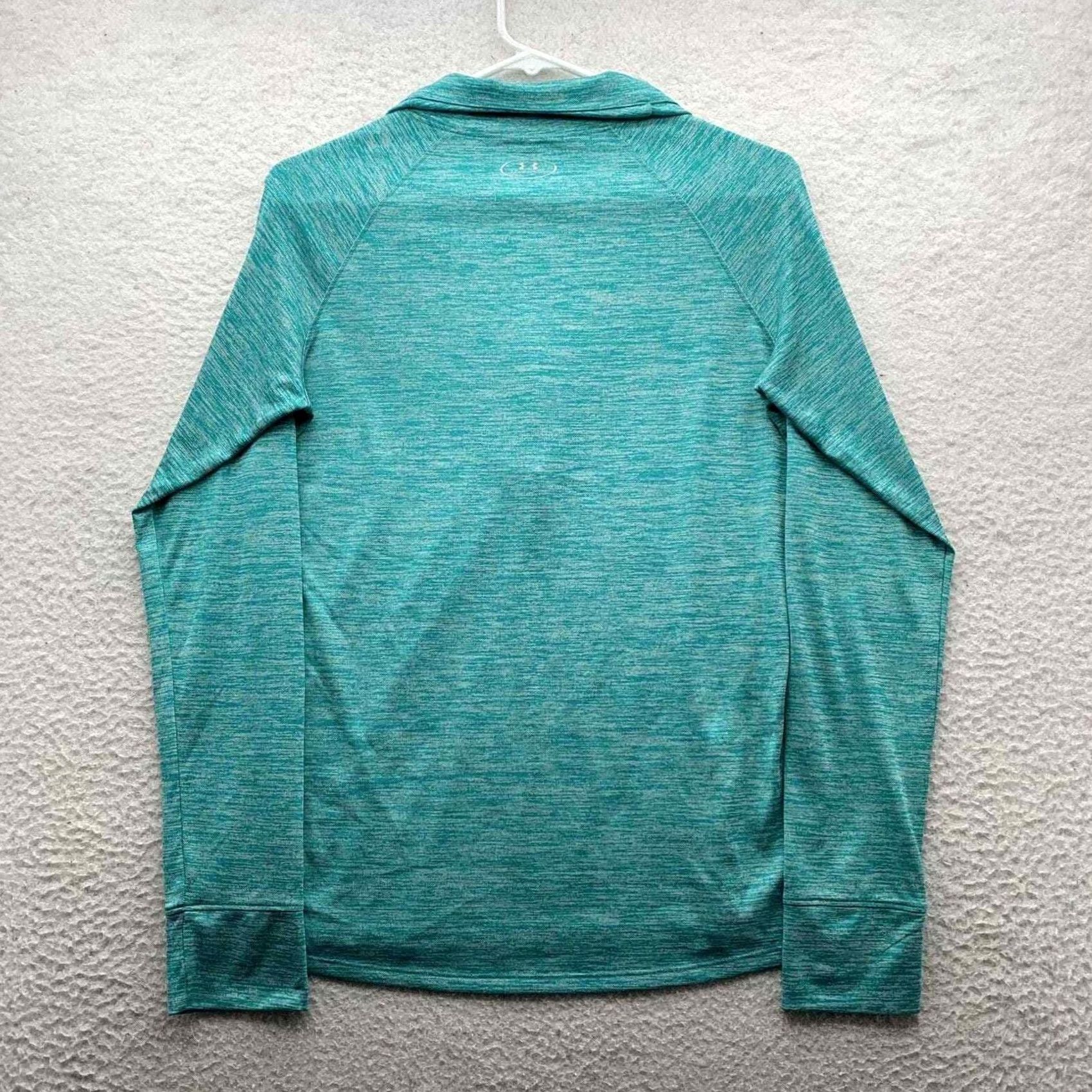 Under Armour Under Armour Jacket Womens Medium M Heather Aqua Green All Season Thin Semi Fit Size M / US 6-8 / IT 42-44 - 4 Thumbnail