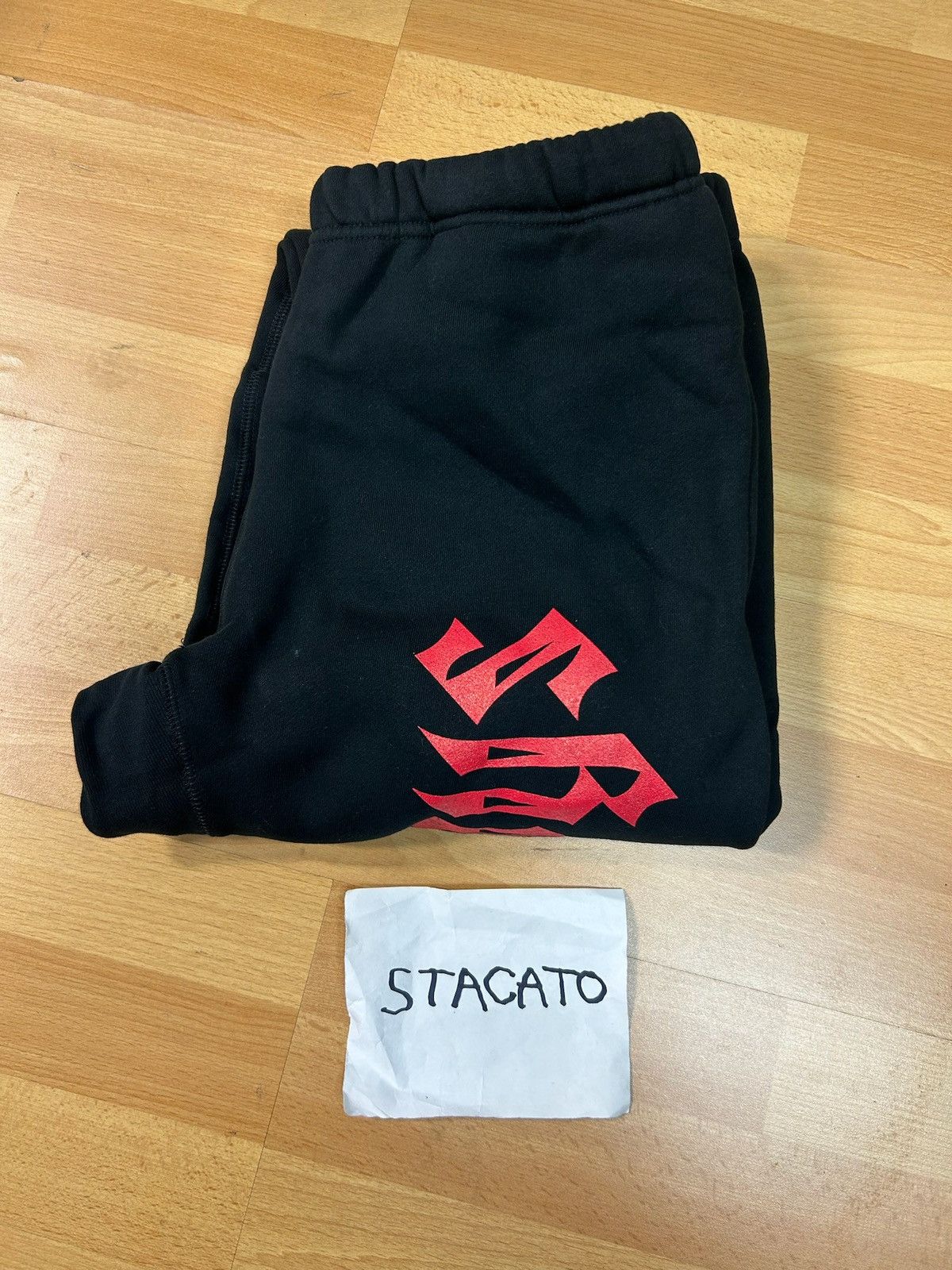 Rap Tees × Vintage CUFBOYS Sweatpants Black/Red Size US 32 / EU 48 - 5 Thumbnail