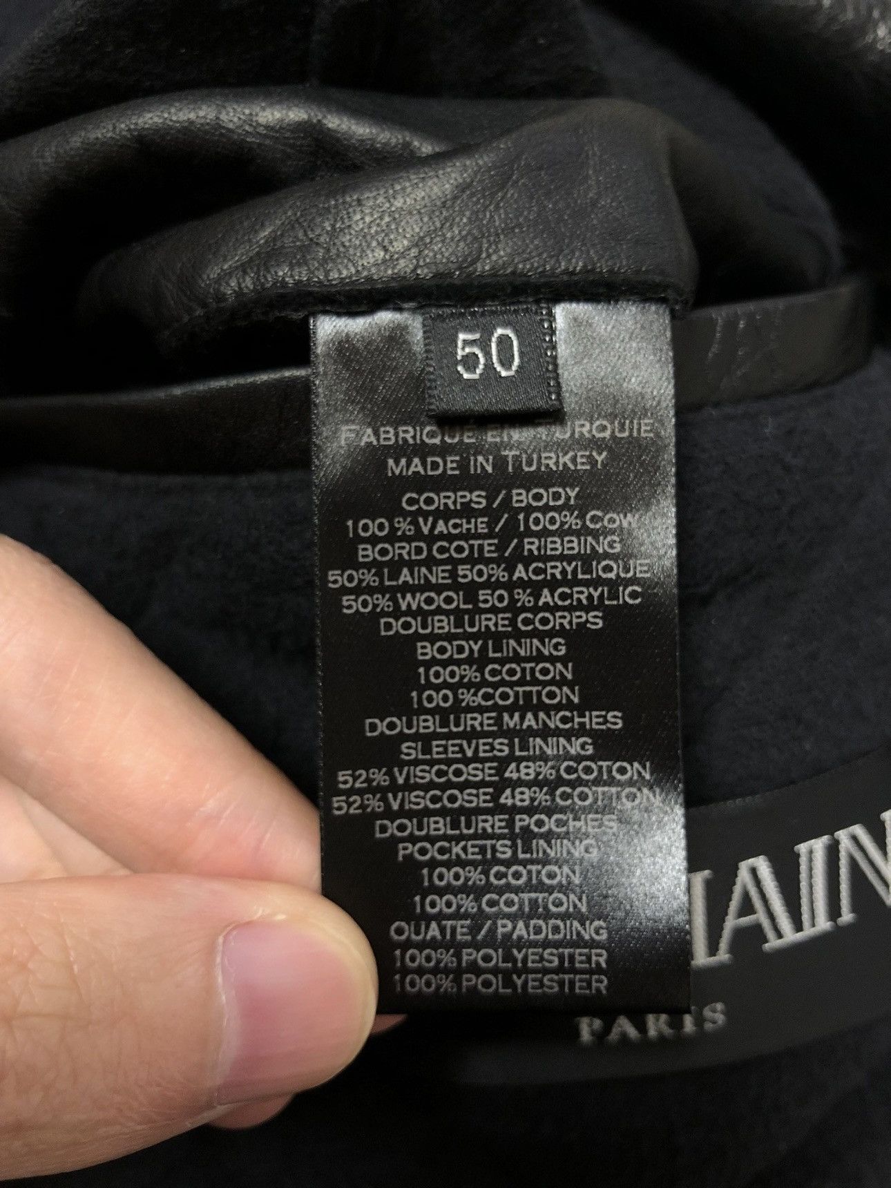 Balmain Balmain Mainline Biker Leather Jacket Sz. 50 Size US M / EU 48-50 / 2 - 8 Thumbnail