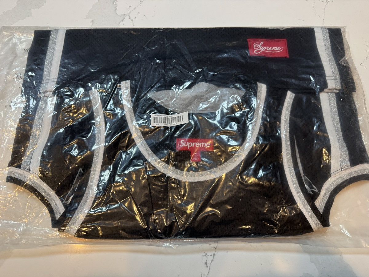 Supreme Supreme Mesh Basketball Jersey Black Size Medium Deadstock Size US M / EU 48-50 / 2 - 5 Thumbnail