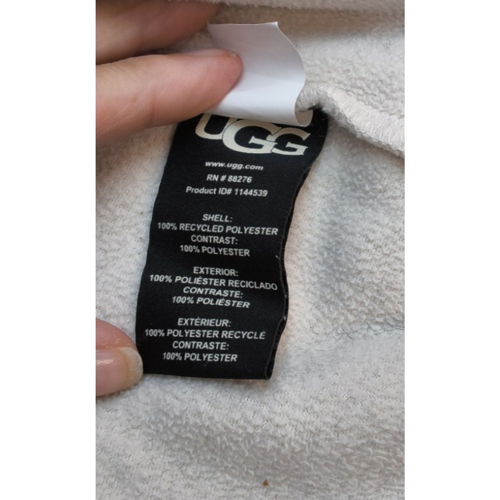 Ugg Ugg Tasman Fleece Jacket Women's M White/Brown Sherpa Zip Size M / US 6-8 / IT 42-44 - 10 Thumbnail
