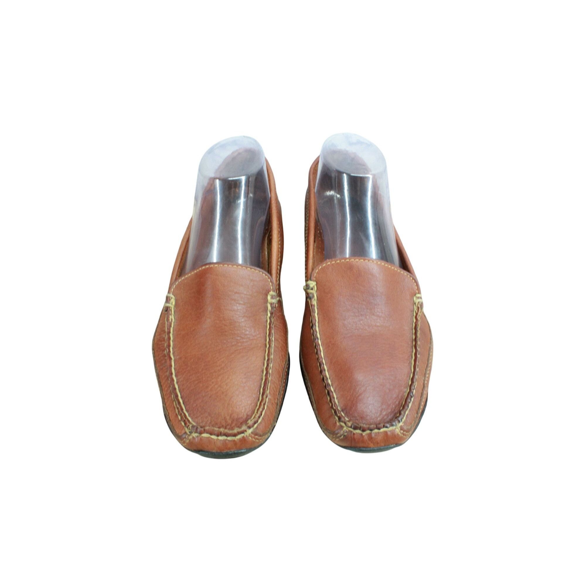 L.L. Bean × Leather LL Bean Men's Slip On Moccasin Toe Loafers Shoes Size US 7.5 / EU 40-41 - 5 Thumbnail