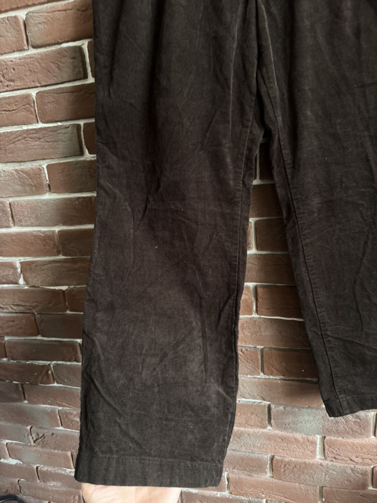 Kansai Yamamoto Vintage Archive Kansai Yamamoto Corduroy Brown Trouser Pants Size US 30 / EU 46 - 3 Thumbnail