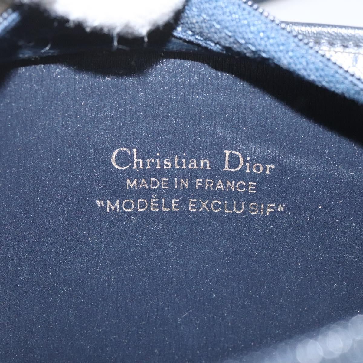 Dior DIOR Honeycomb Canvas Shoulder Bag Gold Navy Size ONE SIZE - 11 Thumbnail