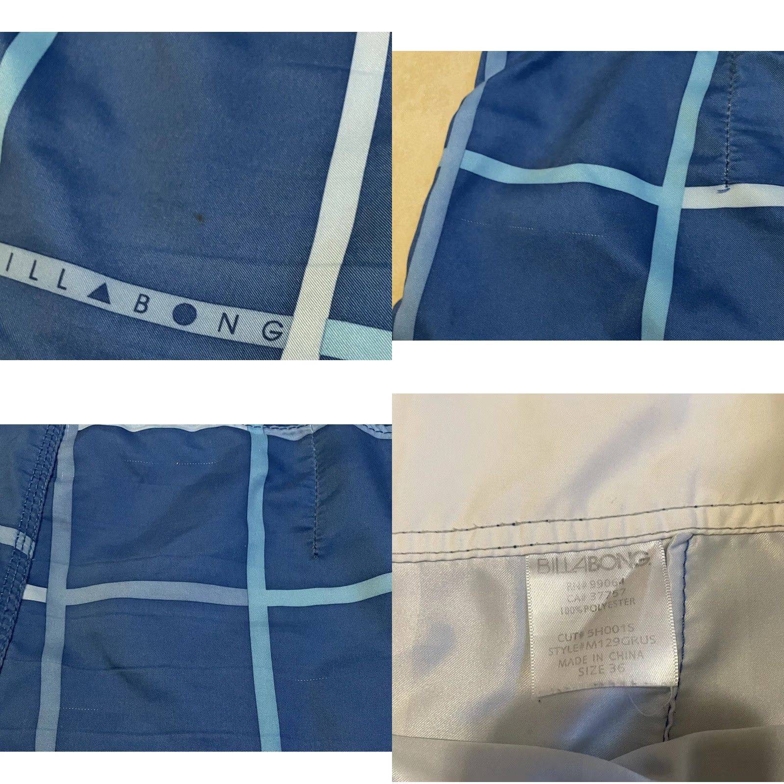 Quiksilver VINTAGE Billabong Board Shorts 36 Men Blue Beach Surf 90s Y2K Quiksilver Gotcha Ocean Pacific TC Ripcurl Style: Board Shorts Size US 36 / EU 52 - 8 Thumbnail