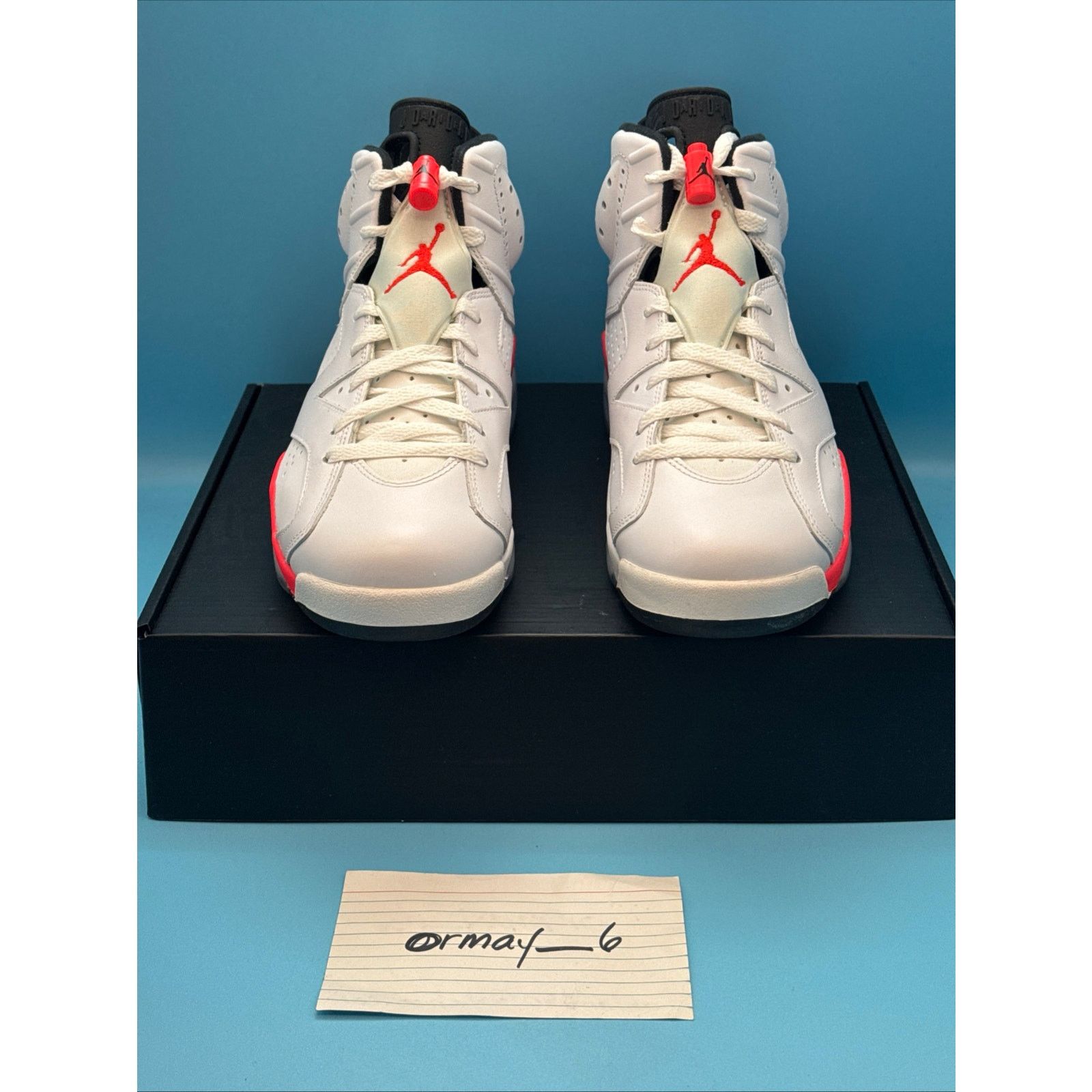 Jordan Brand Air jordan 6 Retro 2014 White Infrared m8.5 Size US 8.5 / EU 41-42 - 4 Thumbnail