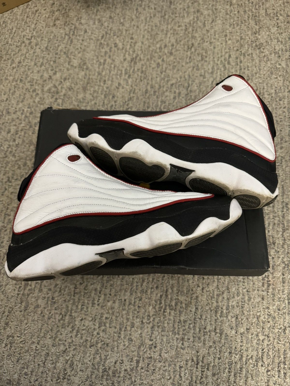 Jordan Brand Jordan Pro Strong “ Black Varsity Red” Size US 12 / EU 45 - 1 Thumbnail