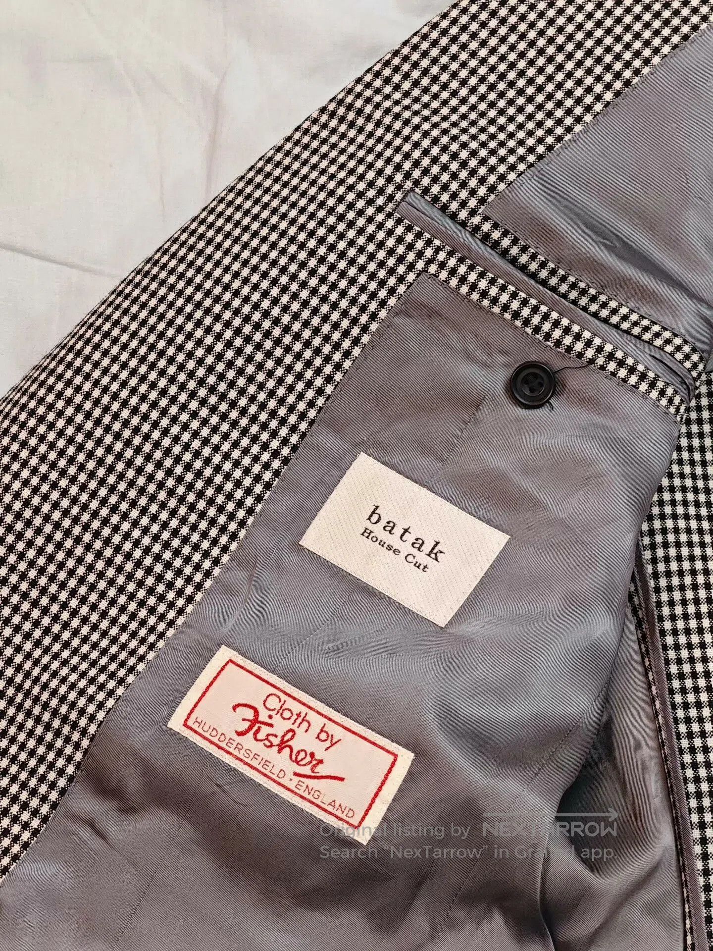 Japanese Brand Custom Black and White Check Suit. Size US M / EU 48-50 / 2 - 8 Thumbnail