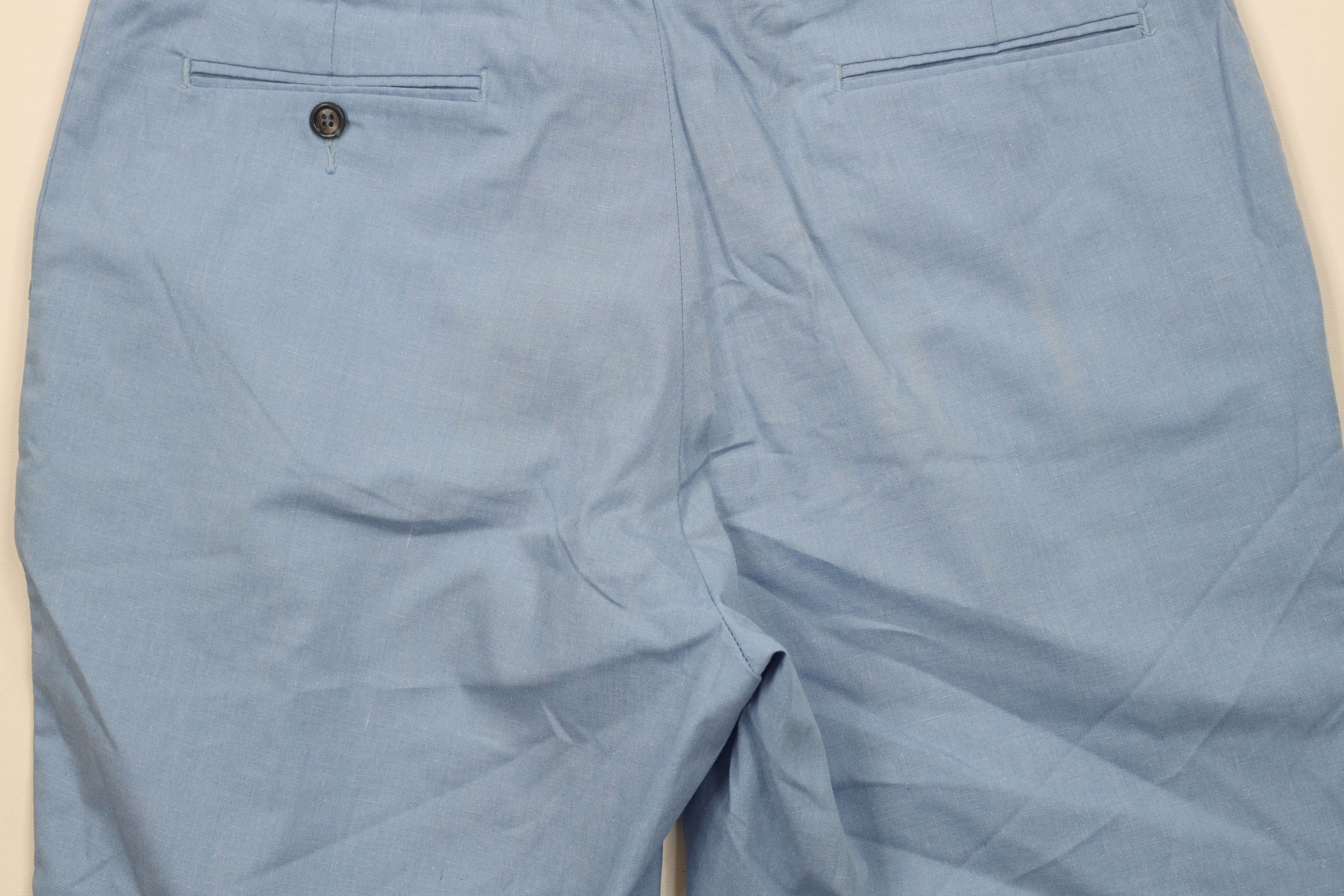 Vintage Vintage 60s 70s Streetwear Above Knee Chino Shorts Blue USA Size US 35 - 11 Thumbnail