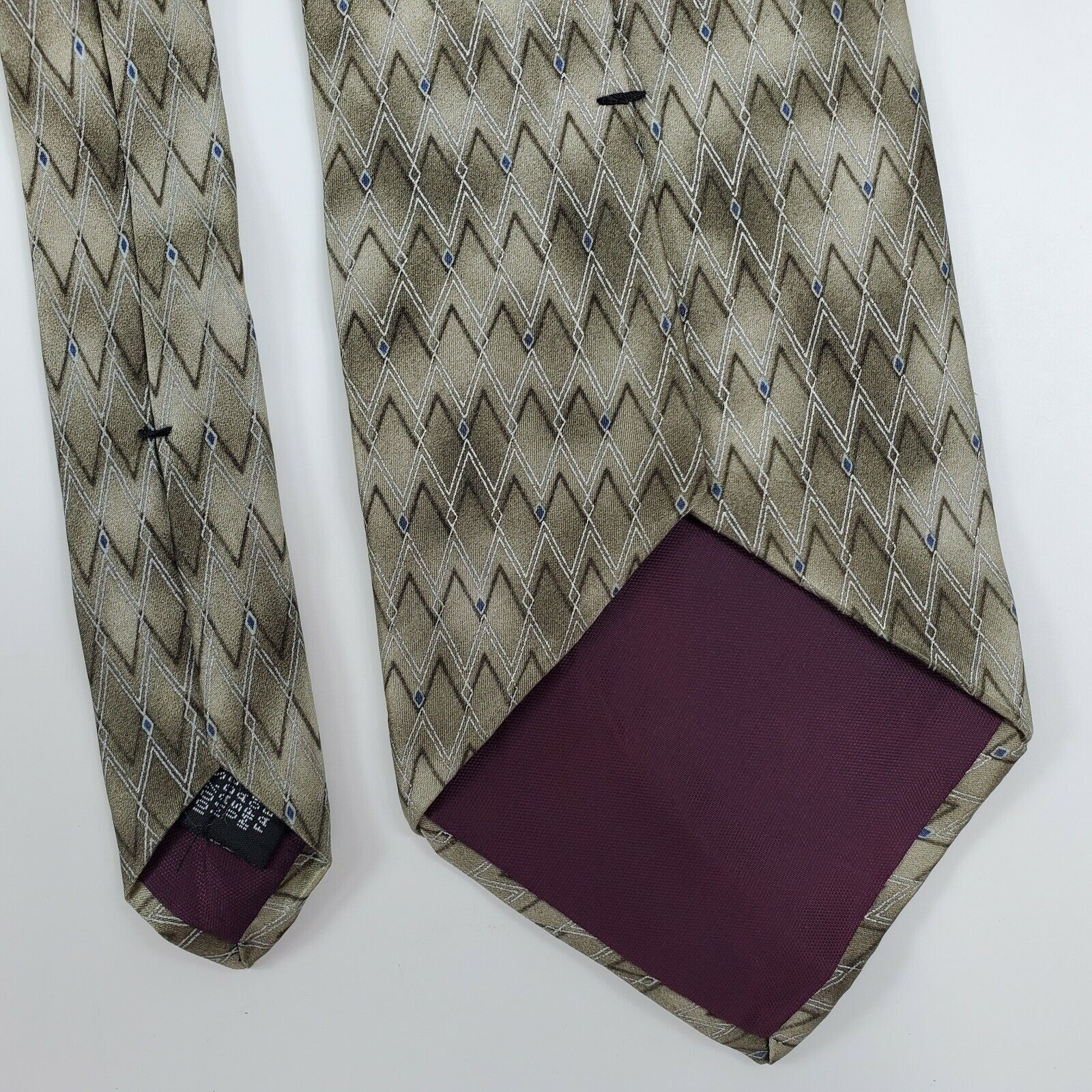 Croft & Barrow Croft & Barrow Green Silk Abstract Tie Wide Size ONE SIZE - 5 Thumbnail