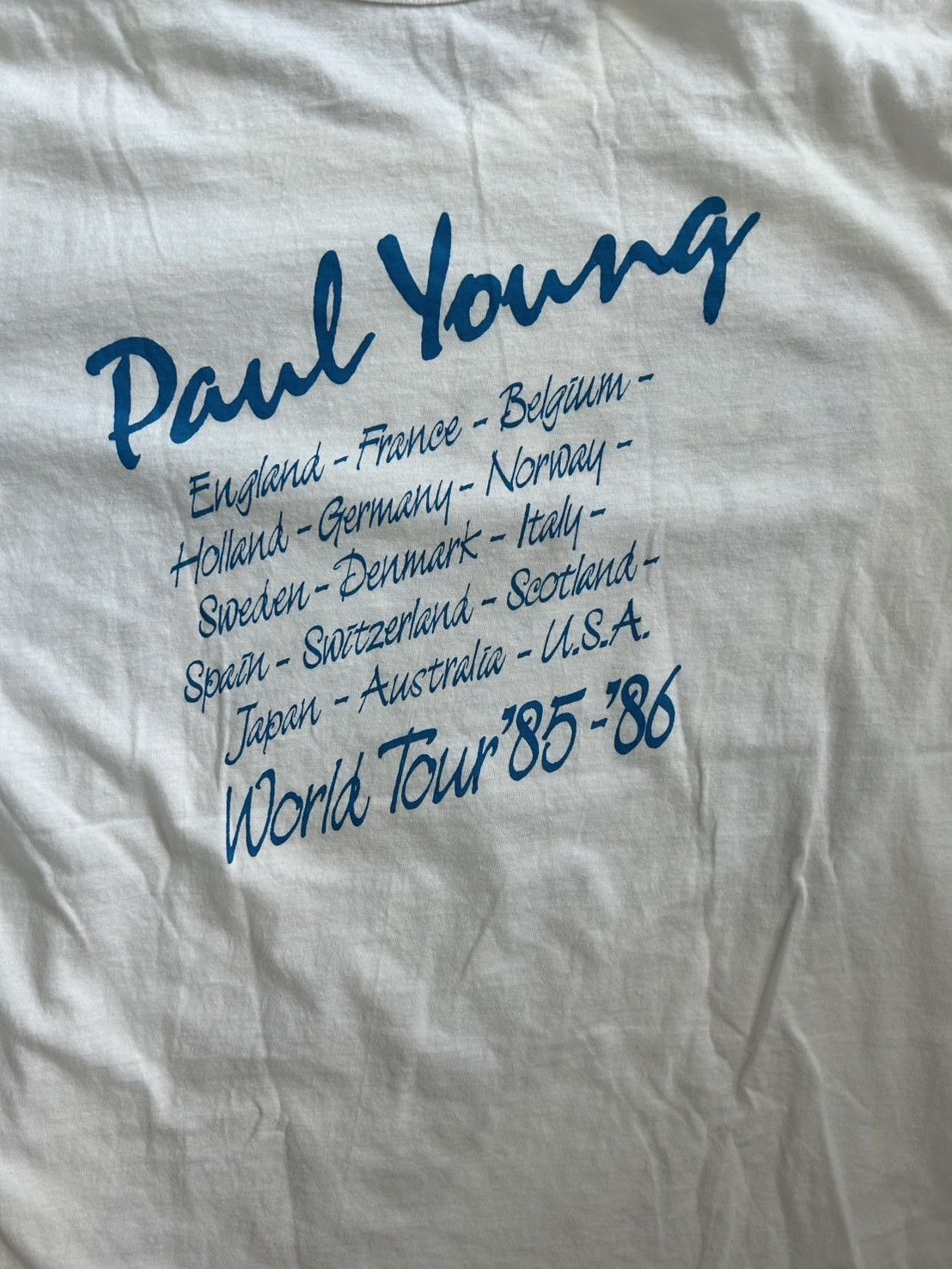 Vintage Paul Young Vintage T Shirt 80s Size US S / EU 44-46 / 1 - 5 Thumbnail