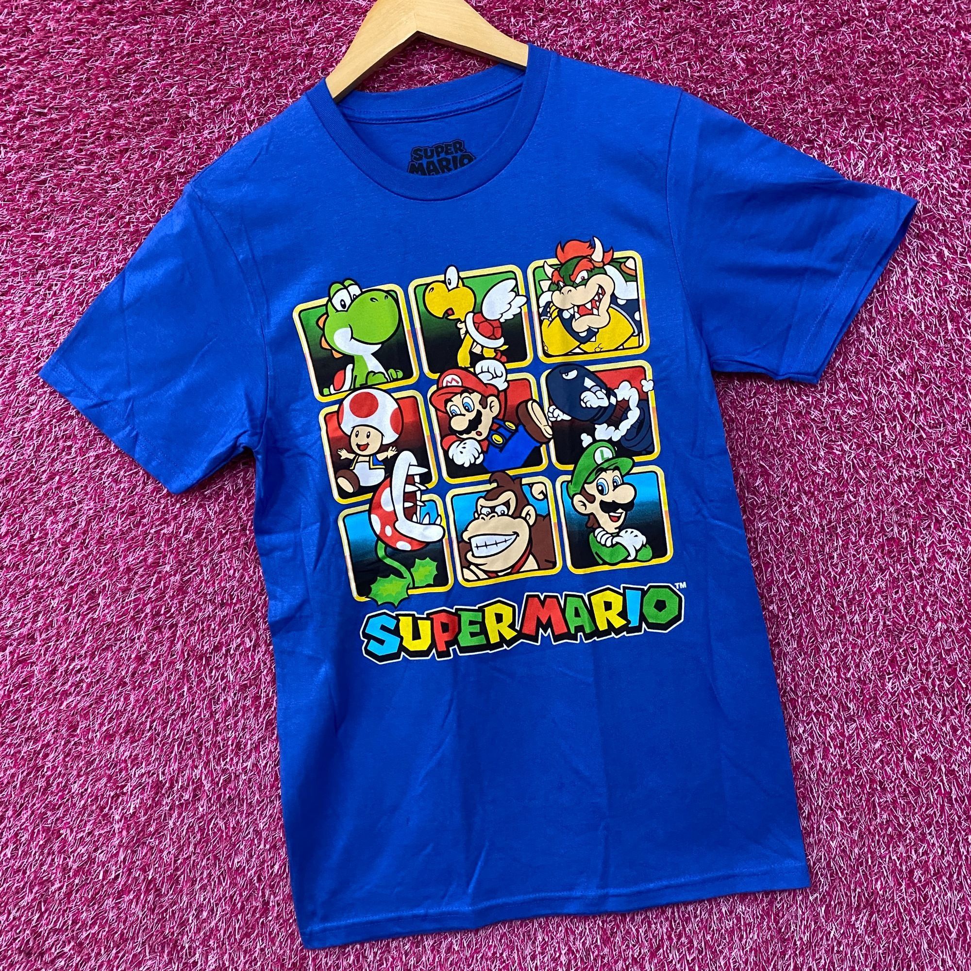 Nintendo Super Mario Characters Golden Box Graphic T-Shirt Small Size US S / EU 44-46 / 1 - 3 Thumbnail