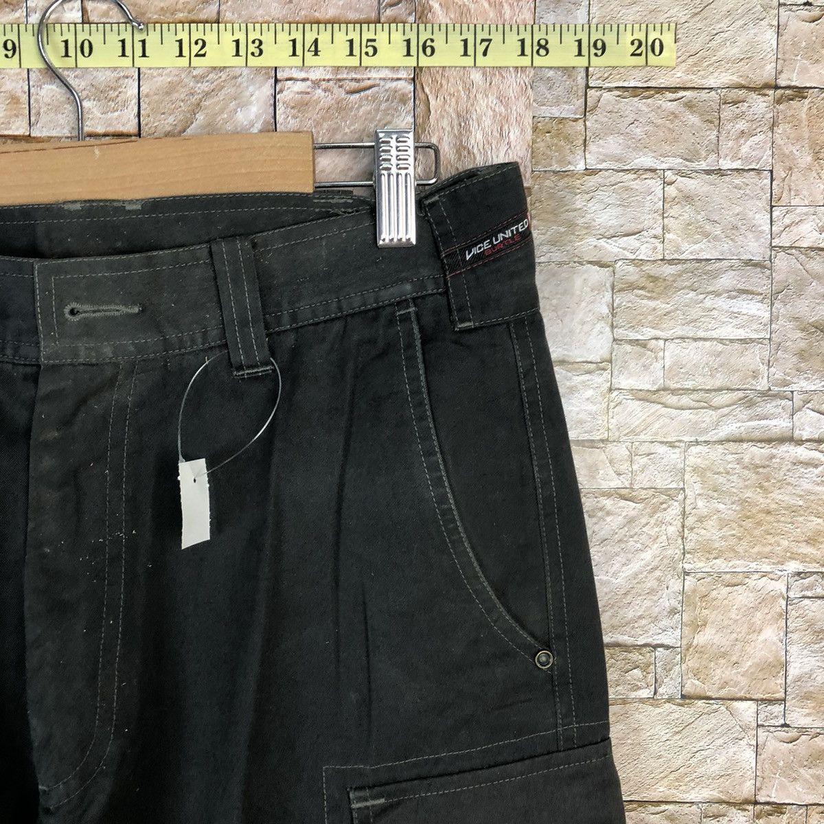 Japanese Brand Burtle Black Cargo Multipocket Pants #A599 Size US 32 / EU 48 - 8 Thumbnail