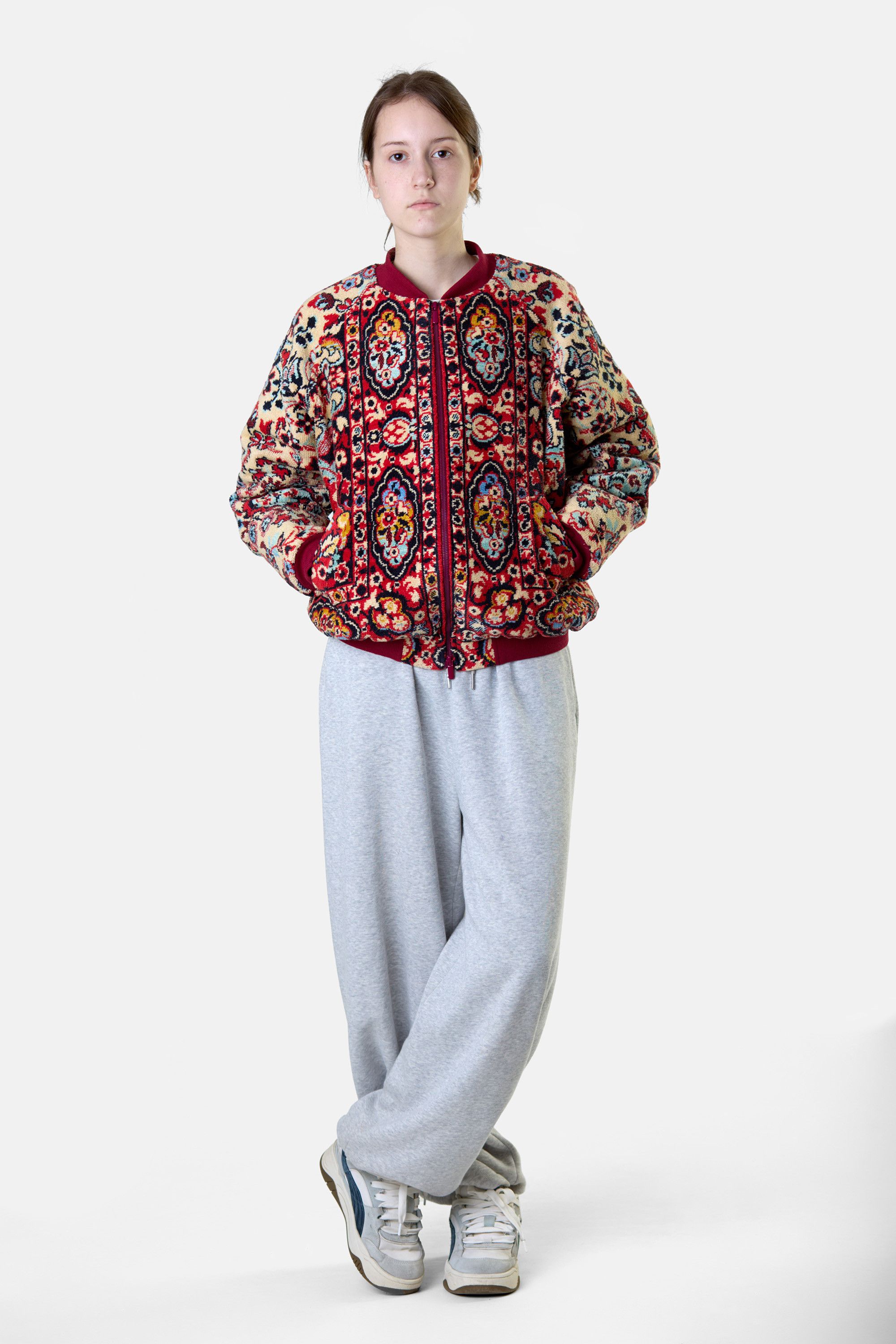 Other Handmade Vintage Carpet Bomber Jacket – Upcycled Size M / US 6-8 / IT 42-44 - 1 Thumbnail