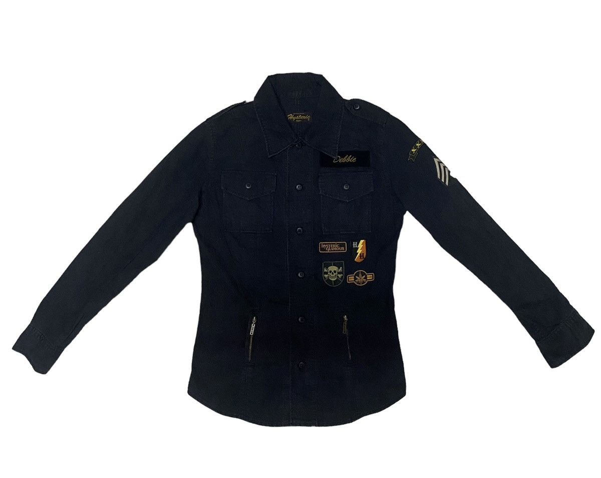 Hysteric Glamour × Japanese Brand × Vintage Hysteric X Blondie Debbie Harry Military Style Denim Jacket Size US S / EU 44-46 / 1 - 2 Thumbnail
