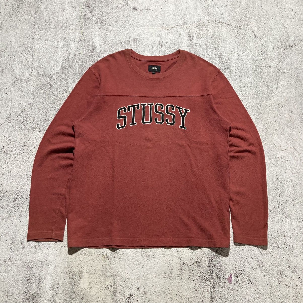Stussy Stussy Kent Football Embroidery Longslevee Tee Size US XL / EU 56 / 4 - 1 Thumbnail