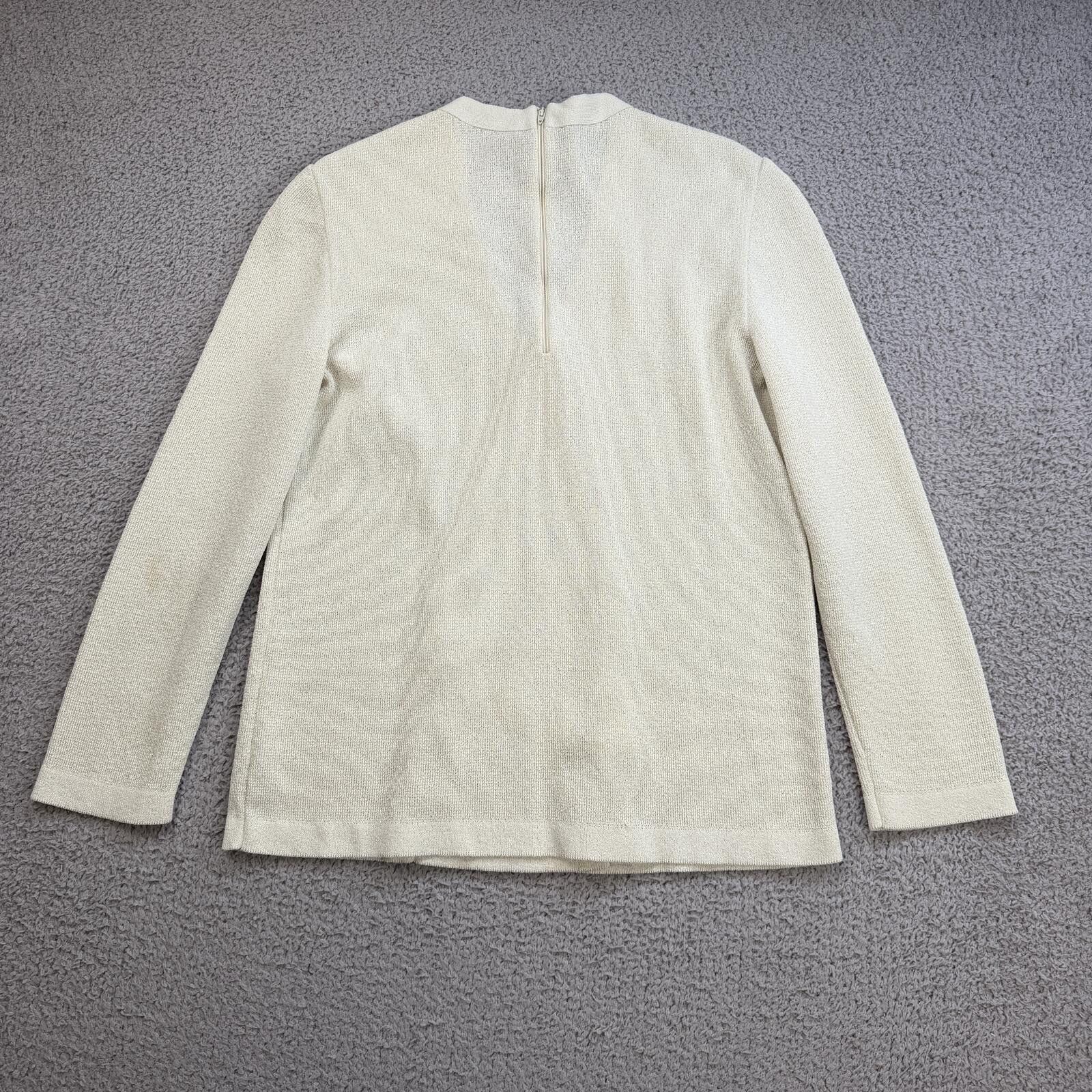 Other Vintage 90s Castlebury Knit Blazer Women S Cardigan Jacket Size S / US 4 / IT 40 - 2 Thumbnail