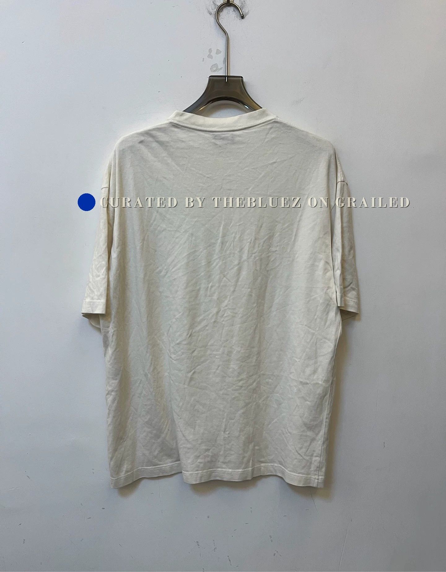 Balenciaga Balenciaga White Logo Crewneck T-Shirt Size US M / EU 48-50 / 2 - 2 Thumbnail
