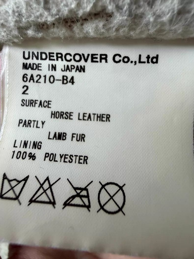 Undercover Undercover Lambhair Collar Leather Biker Jacket Size US M / EU 48-50 / 2 - 6 Thumbnail