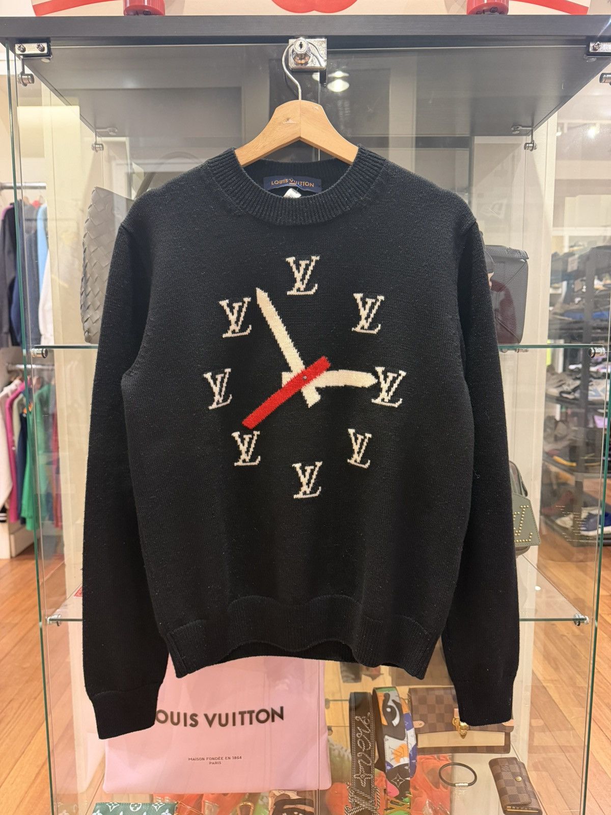 Louis Vuitton Louis Vuitton Clock Intarsia Knit Pullover Size US S / EU 44-46 / 1 - 1 Thumbnail