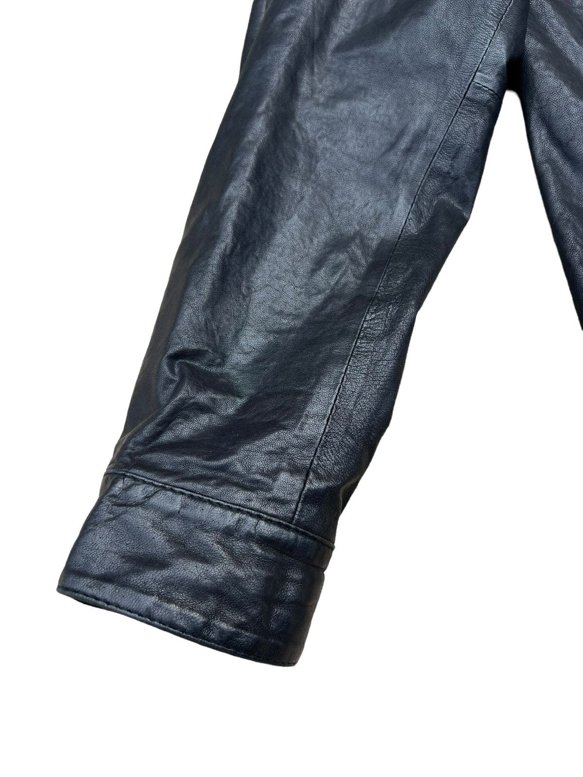 Saba Mens SABA MW10075 Lamb Leather Racer Jacket Size US S / EU 44-46 / 1 - 7 Thumbnail