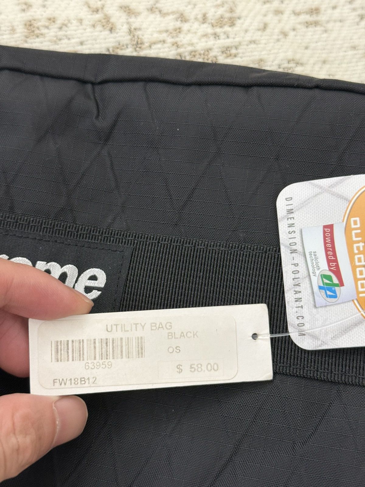 Supreme Supreme utility bag (fw18）black Size ONE SIZE - 4 Thumbnail