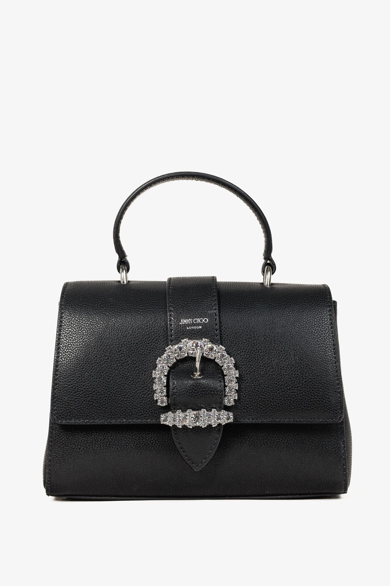 Jimmy Choo Jimmy Choo Cheri Soft Grainy Leather Crystal-Buckle Bag Size ONE SIZE - 1 Thumbnail