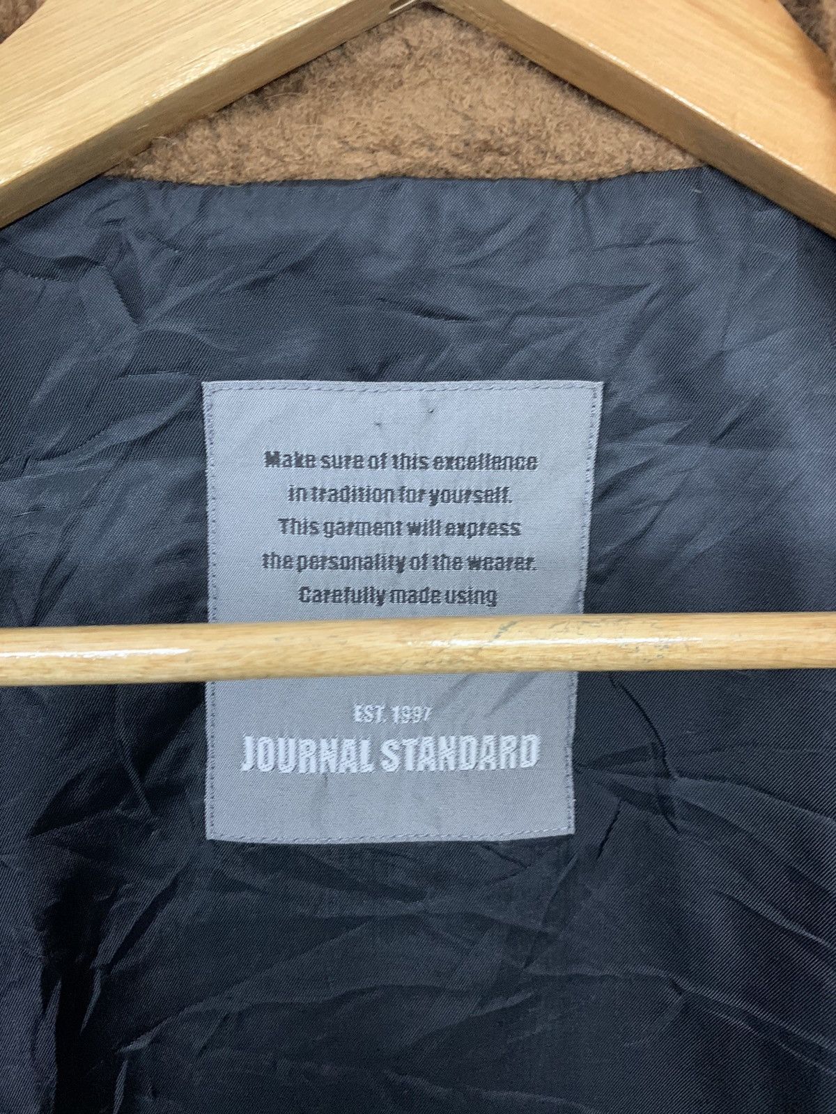 Designer × Journal Standard × Yohji Yamamoto Rare Japanese Journal Standard Zipper Down Wool Jacket Size US M / EU 48-50 / 2 - 7 Thumbnail